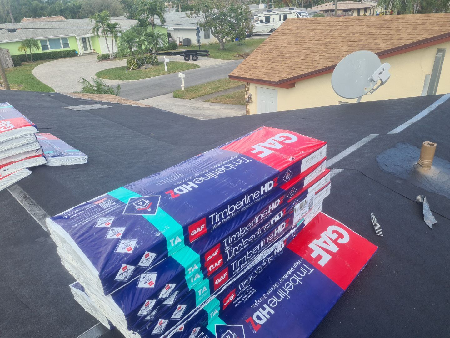 Residential Roofing Installation using GAF by BLUES BROTHERS ROOFING