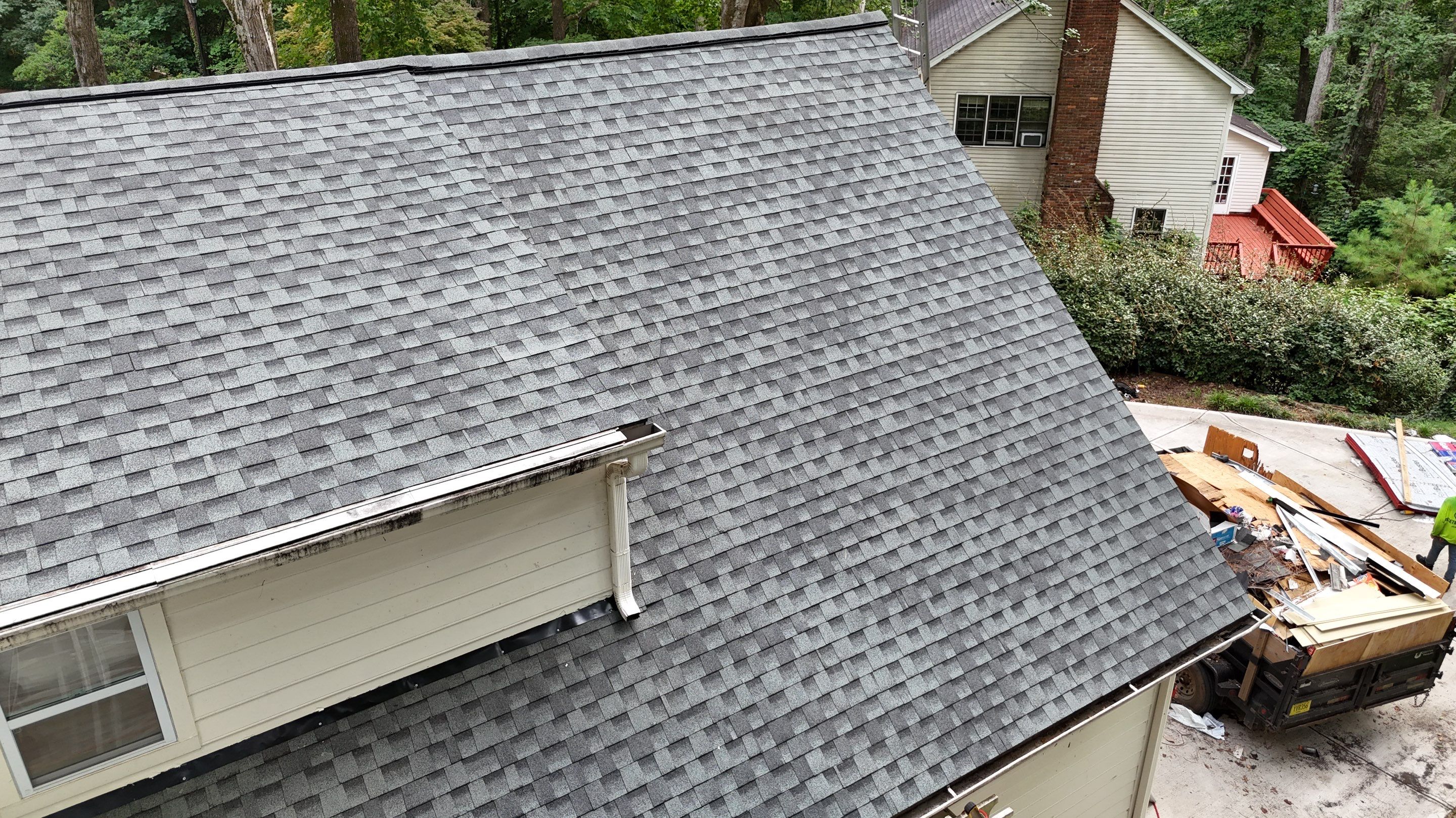 Atlanta, GA Roof Replacement GAF Timberline HDZ Slate by Reset Roofing