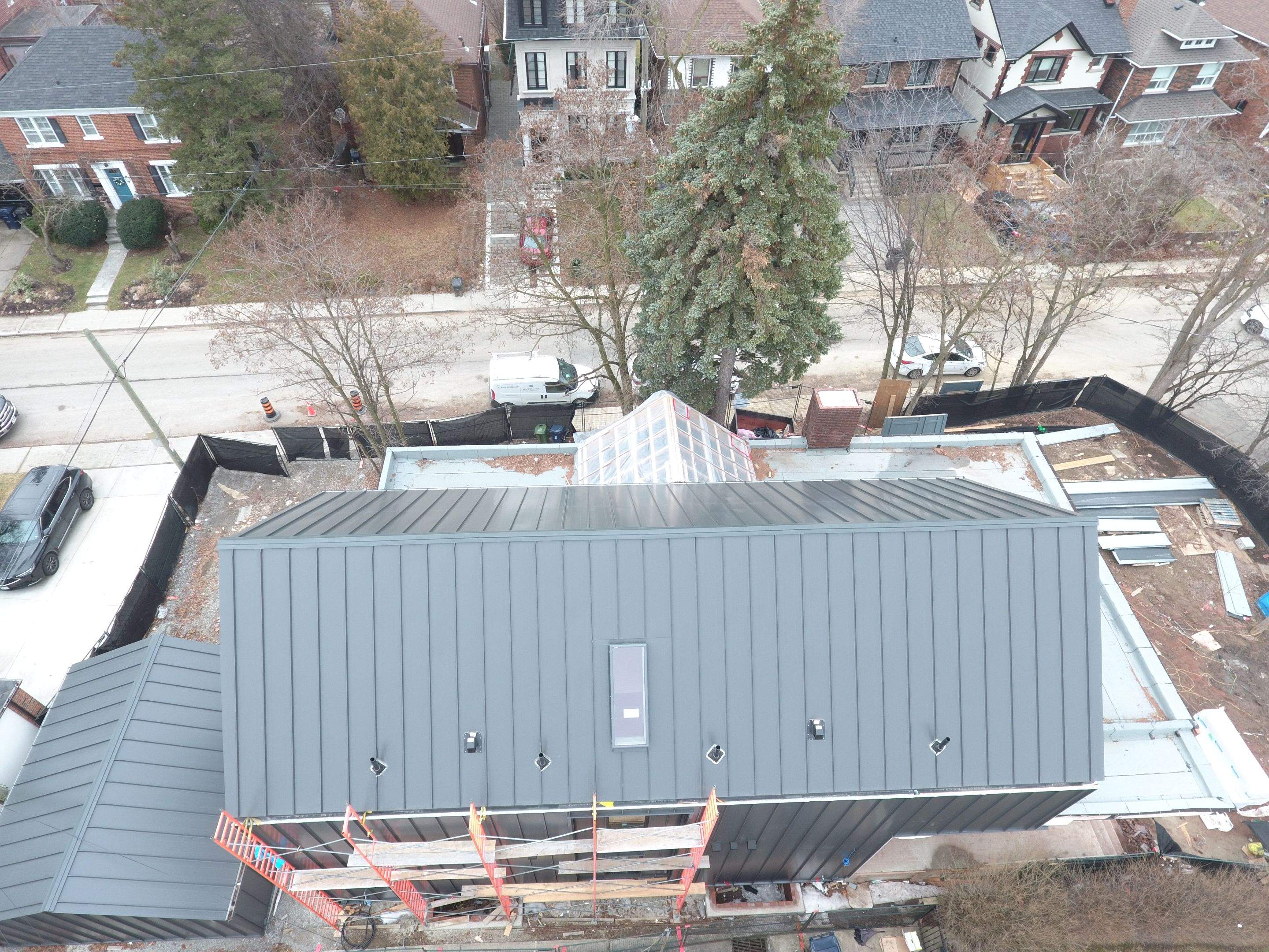 New Home Construction using 16" Standing Seam Panels by Jay Carter Roofing & Sheet Metal