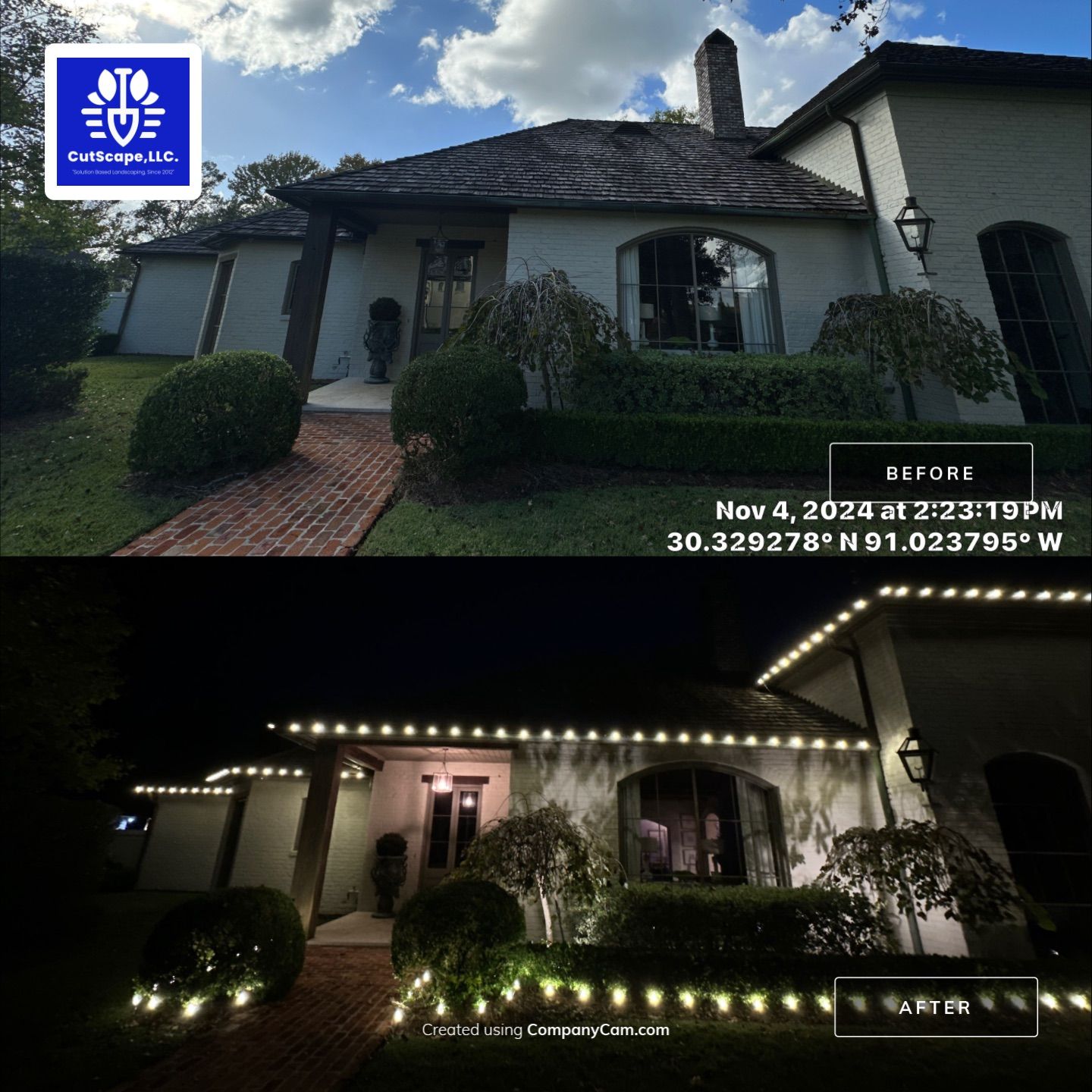 WINTER SERVICES: HOLIDAY LIGHTING C9 LED LIGHTING: ROOFLINE & LANDSCAPE by CutScape, LLC.