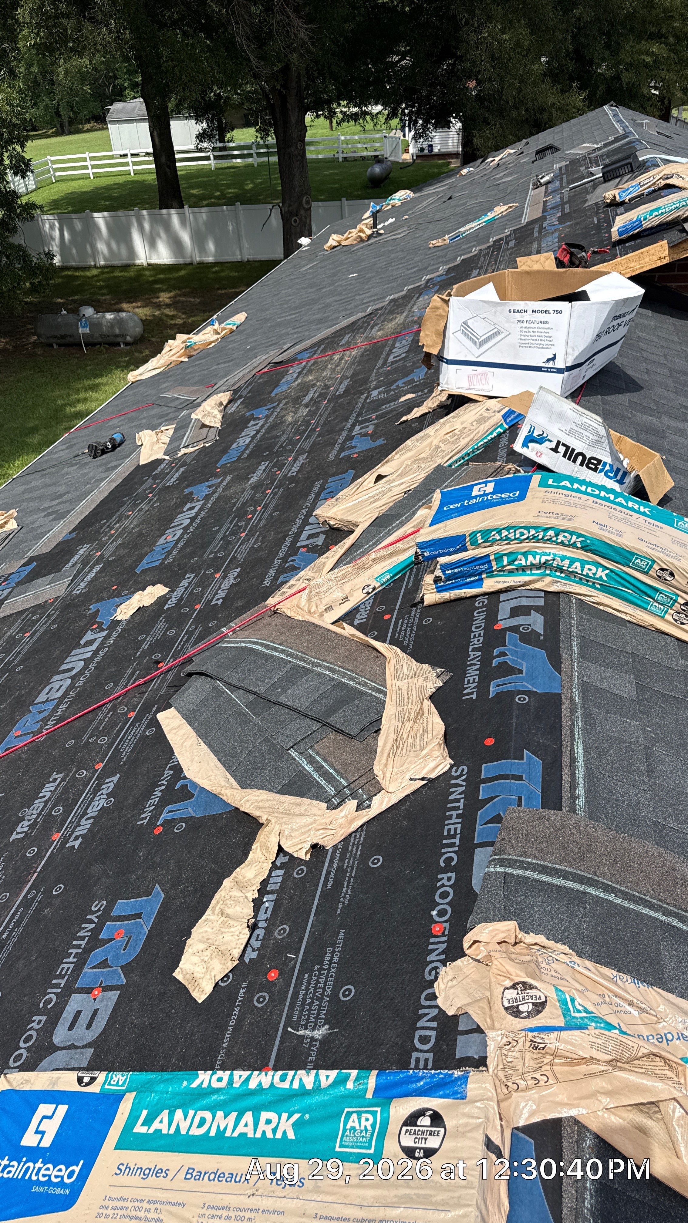 Roof replacement, interior and gutter repair by hail and wind damage by Just Brilliant Restoration JBR