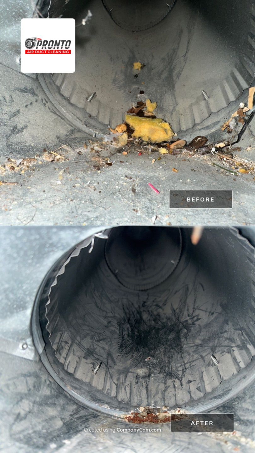 Air duct cleaning using Hypervac by Pronto Air Duct Cleaning