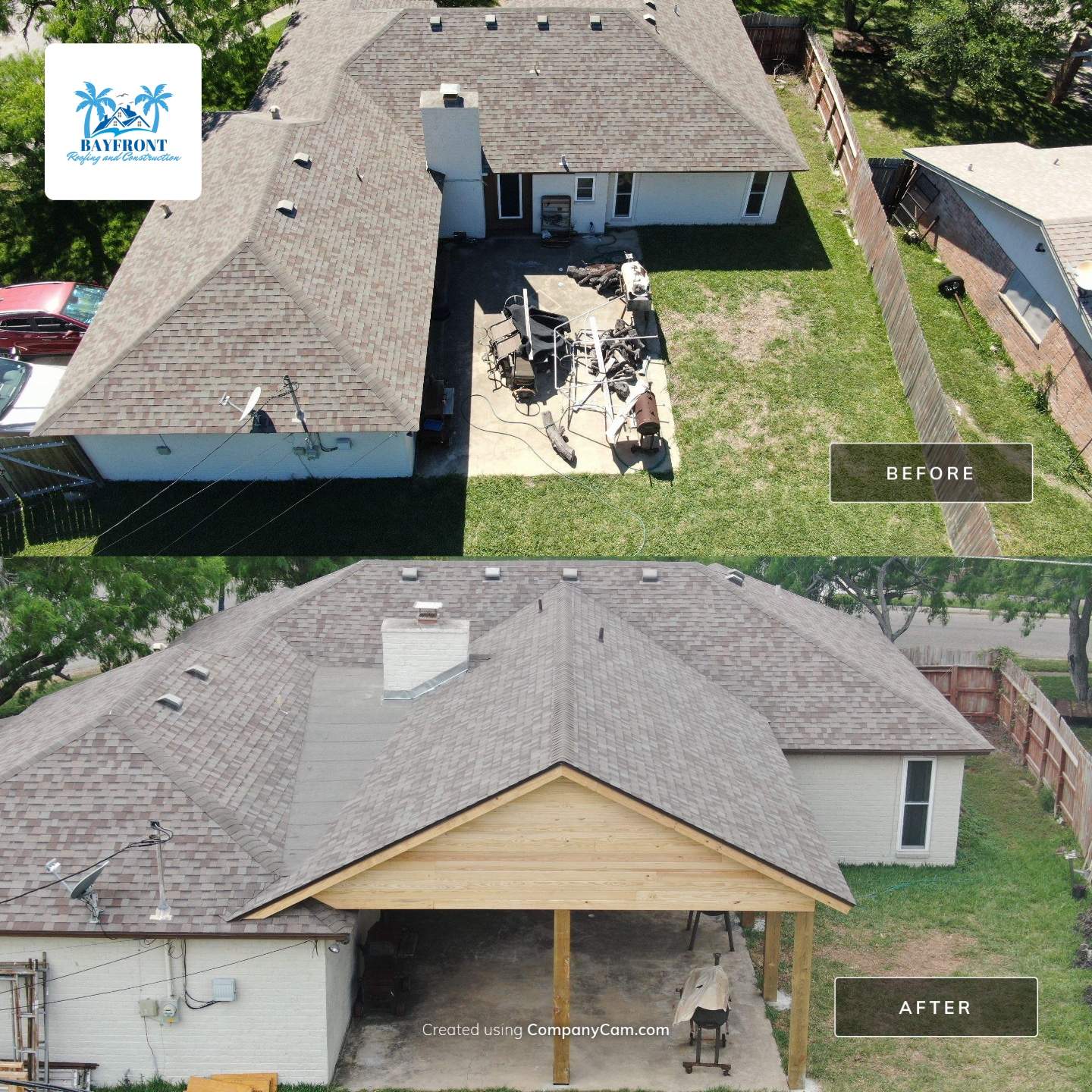 Patio Cathedral by Bayfront Roofing and Construction