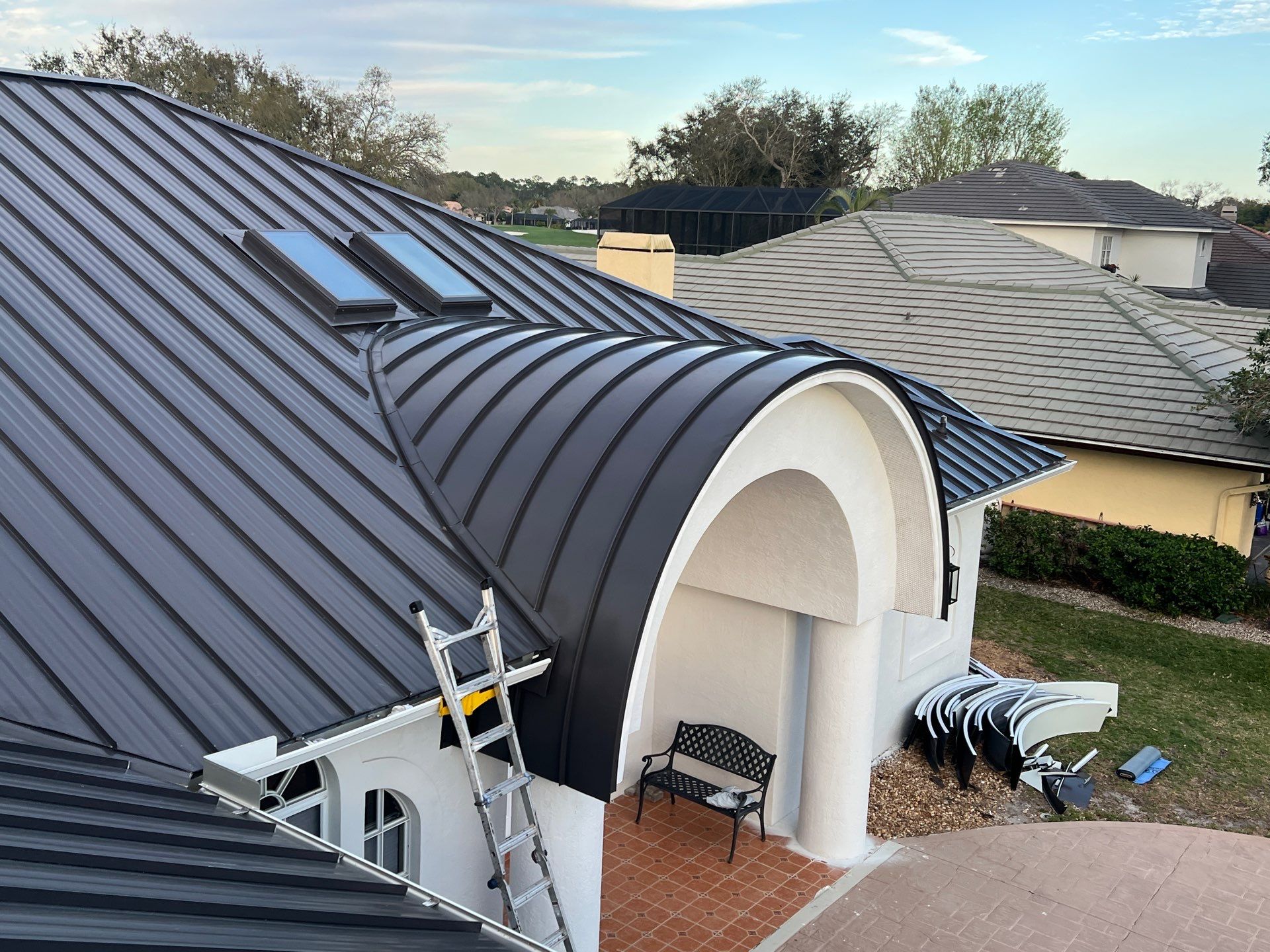 Residential Roofing Installation using Durabull Elite Seam System by Durabilis Roofing INC
