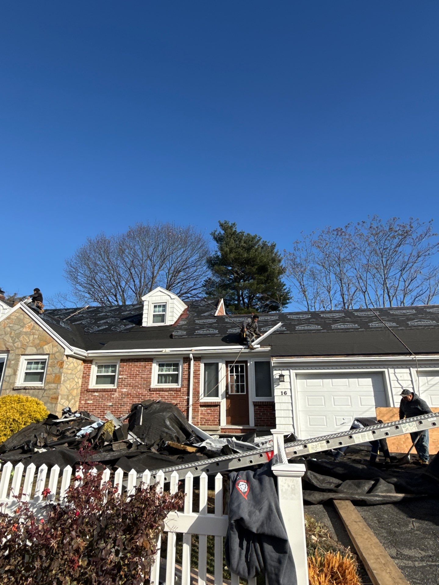 Full Roof Replacement in Needham, MA – Owens Corning Duration, Slatestone Gray by JOHNNYS PRO