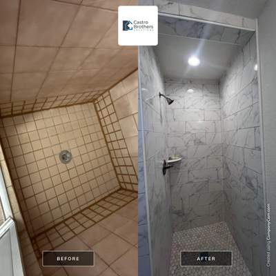 Bathroom shower remodel