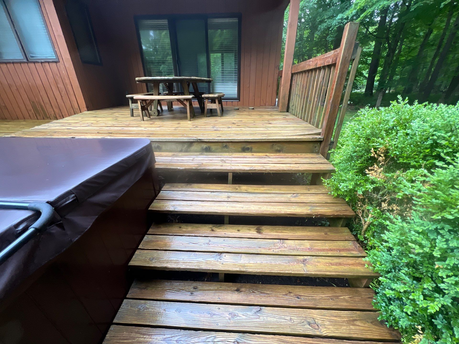 Deck, Patio, and Tennis Court Cleaning by Northern Power Washing LLC.