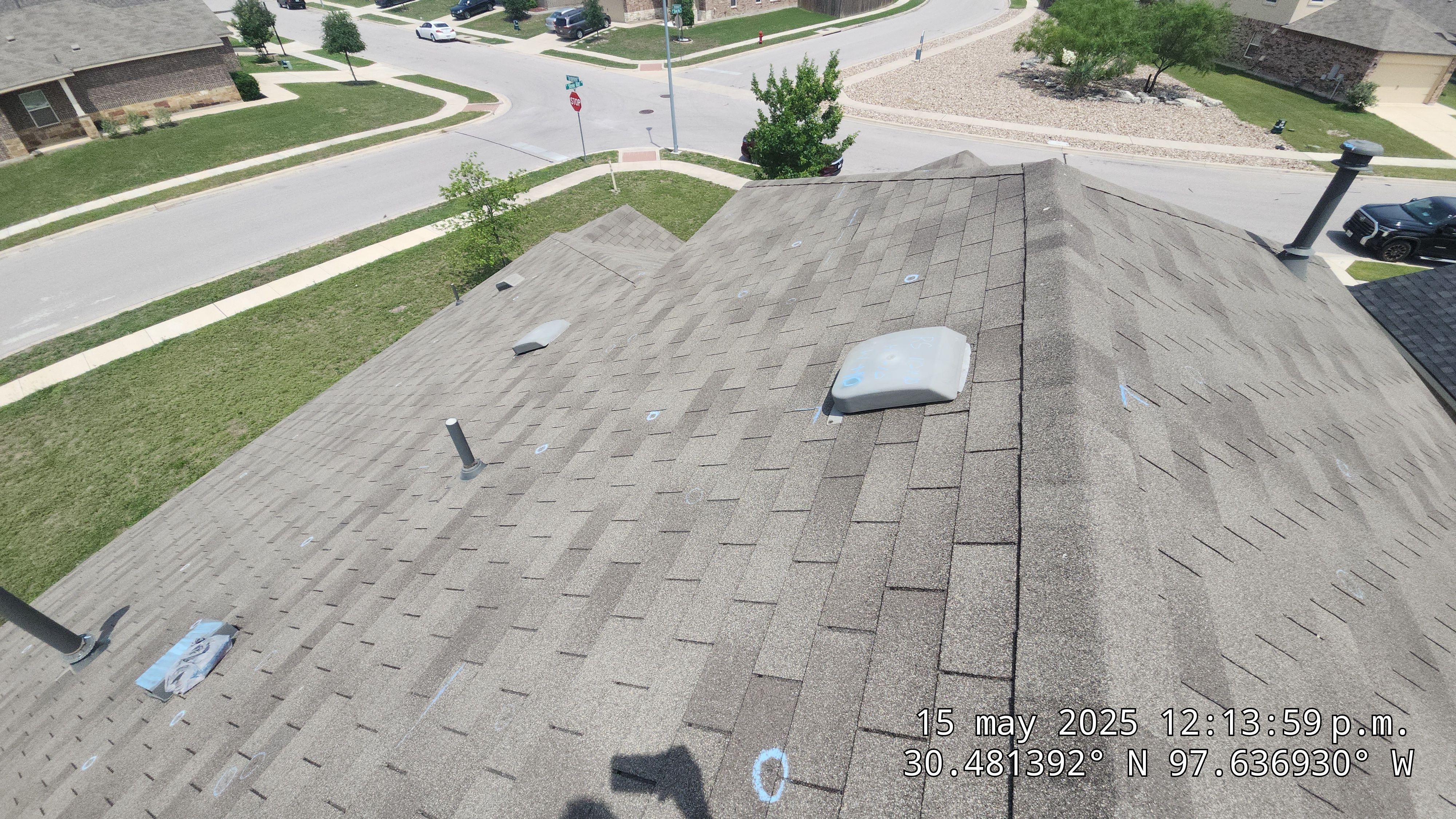 Architectural Shingle Roof Replacement Following Hail Damage in Round Rock by Caliber Restoration LLC