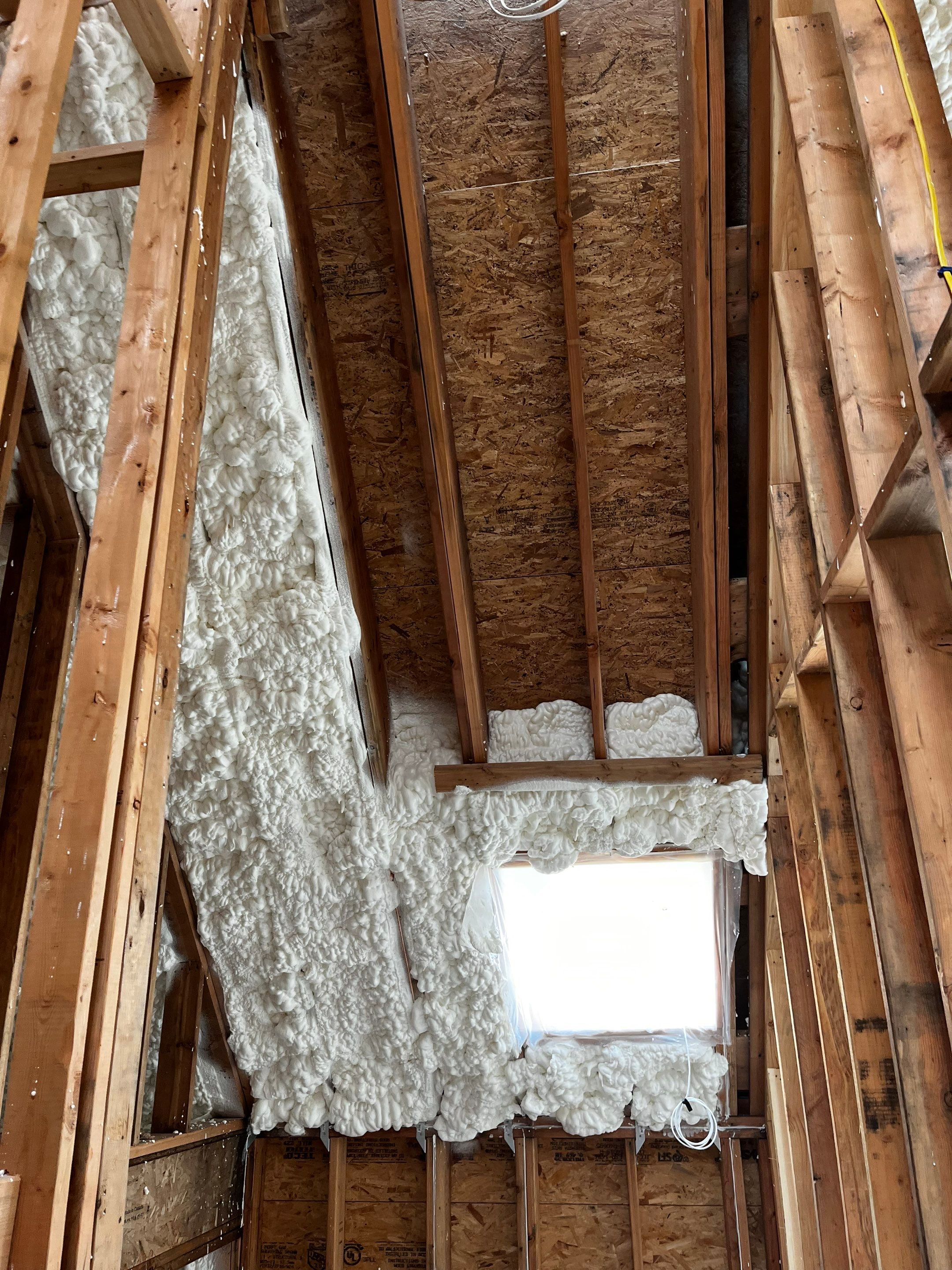 New Home Construction using open cell spray foam by NYS Foam & Energy