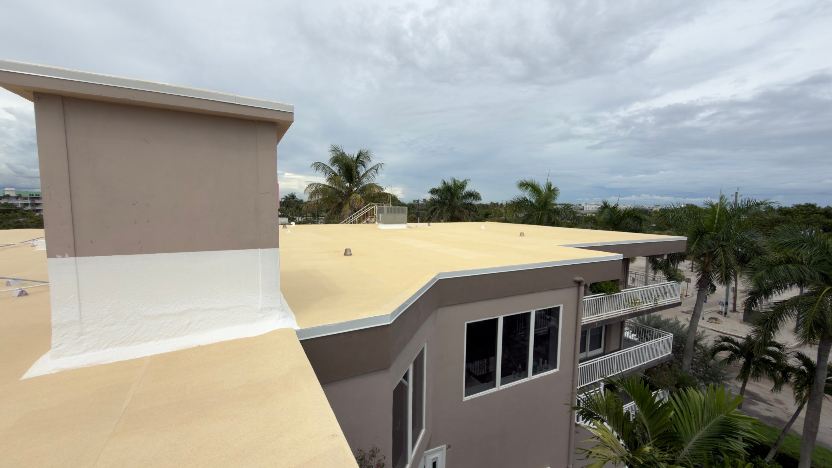 Commercial Roof Restoration for Lake Worth Beach Flat Roof Project by Roof King LLC