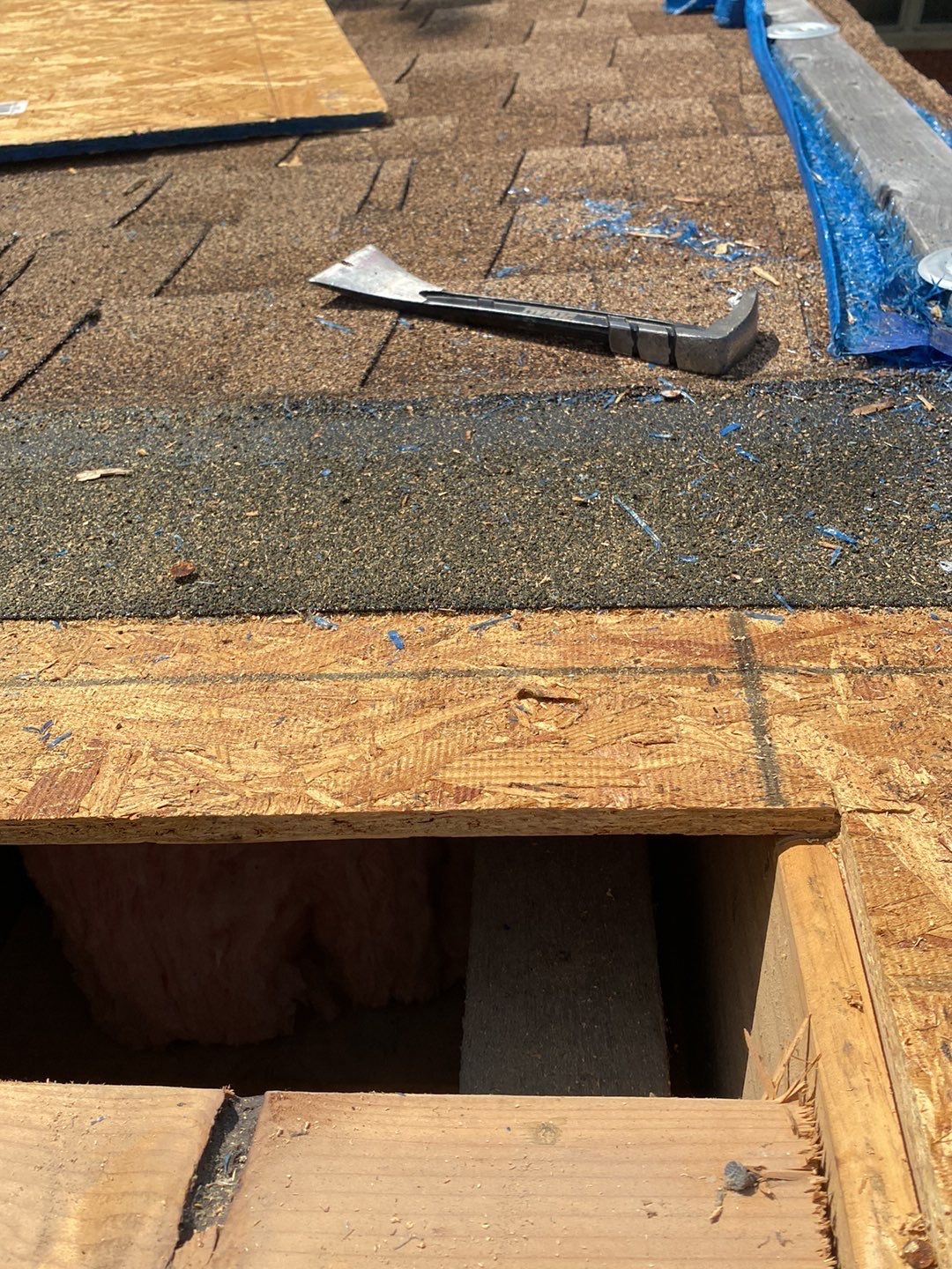 Residential Roofing Installation using Landmark Shingles by Alpha Design Services