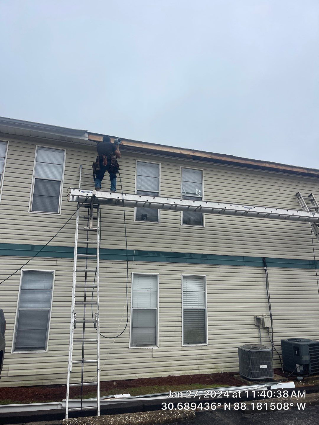 Robin Woods Apts. Bldg. D - Exterior Repairs by American Roofing & Construction LLC