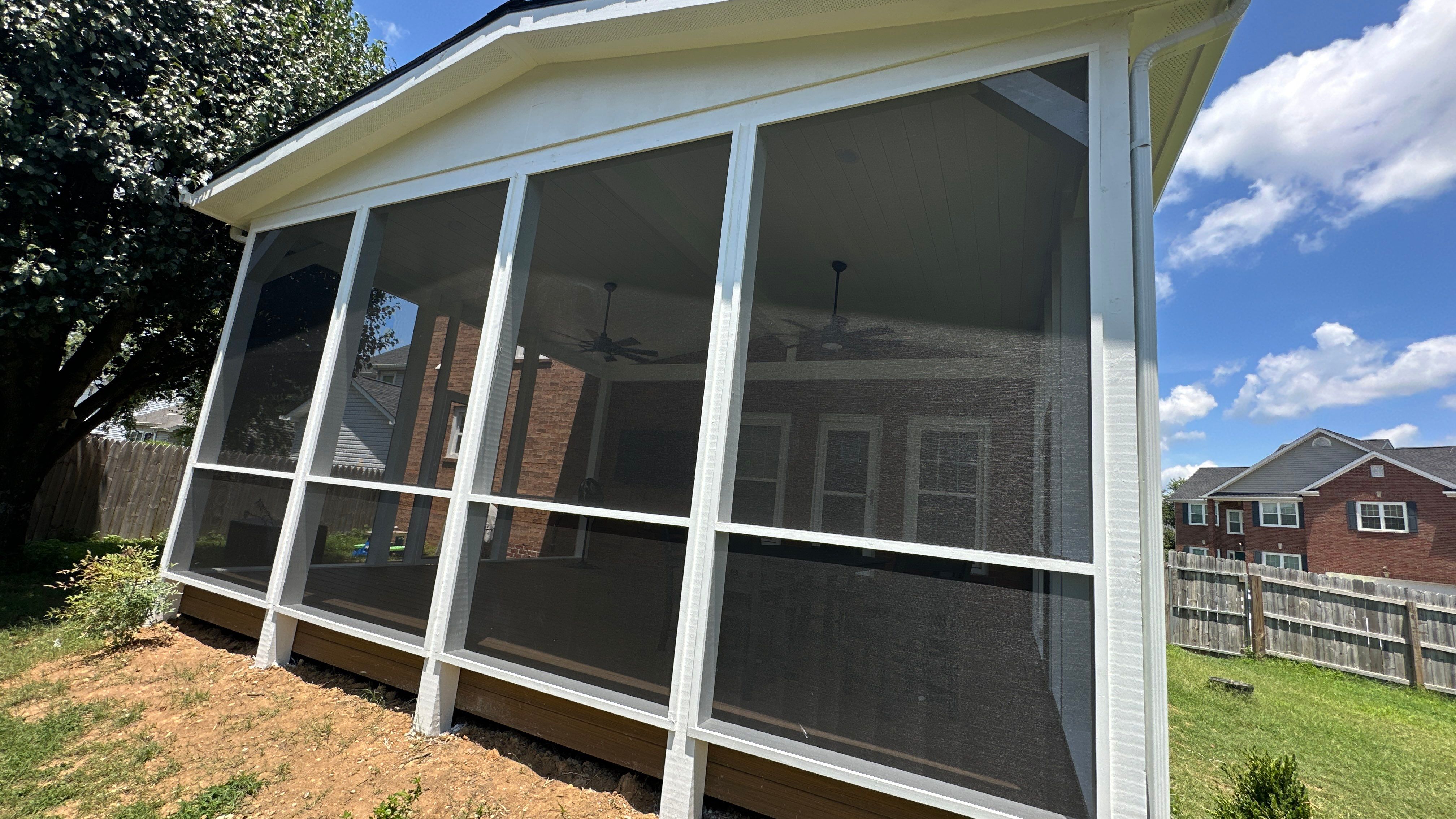 Screened In Porch Build in Franklin by Music City Improvements