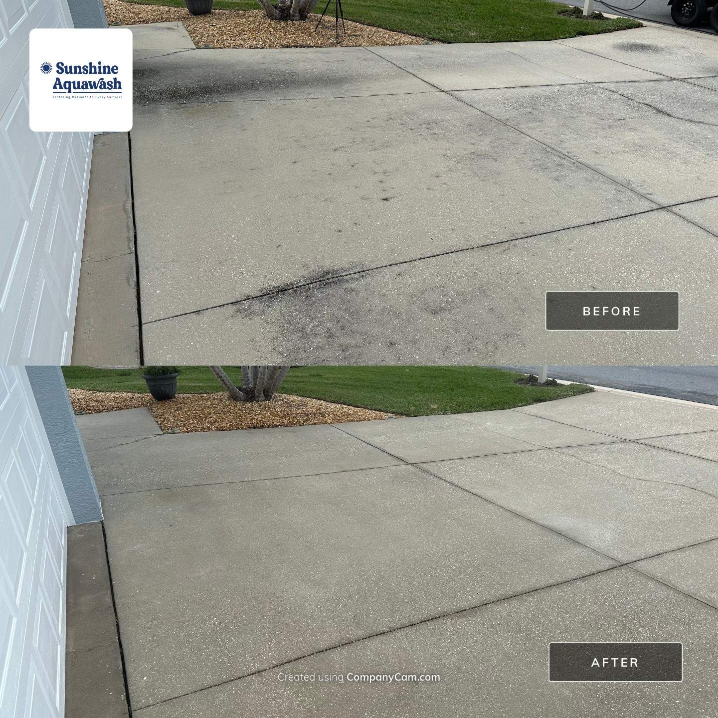 Concrete Driveway, Entryway & Street Curbing Cleaning in Fairways at Imperial Lakes, Palmetto, FL | Sunshine AquaWash by Sunshine AquaWash
