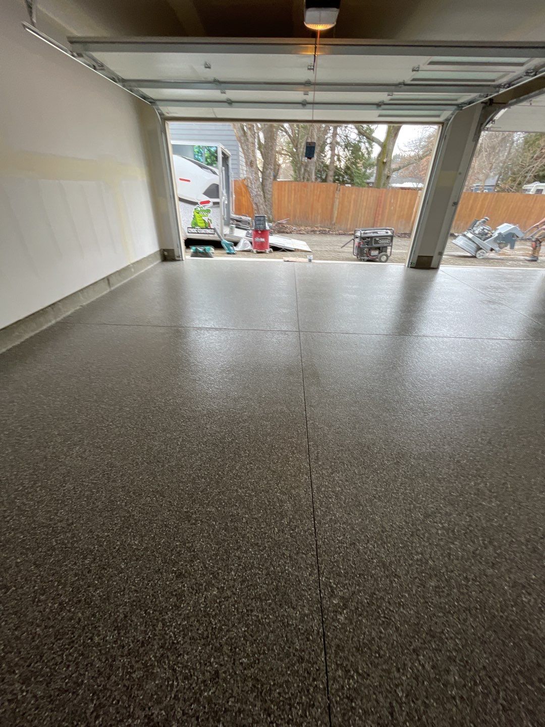 Garage Transformation using Silver Creek by Croc Coatings, LLC
