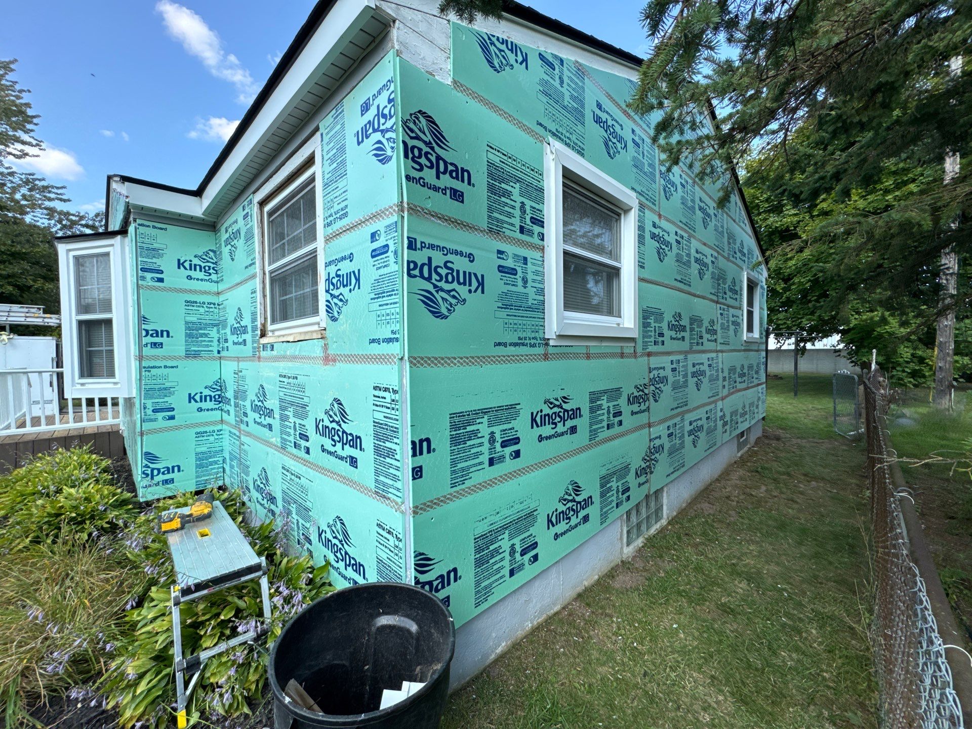 Siding Replacement using Alside D5" Platinum Grey by 180 Contractors