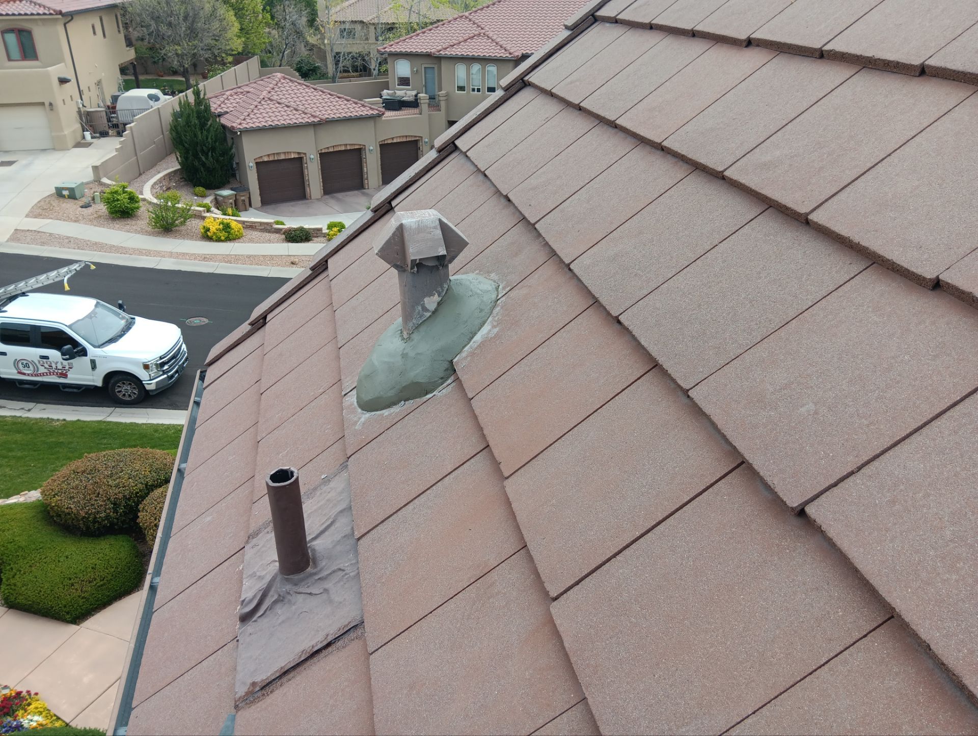 Albuquerque Tile Roof Repair and Penetration Sealing Maintenance by Doyle Roof Masters Inc