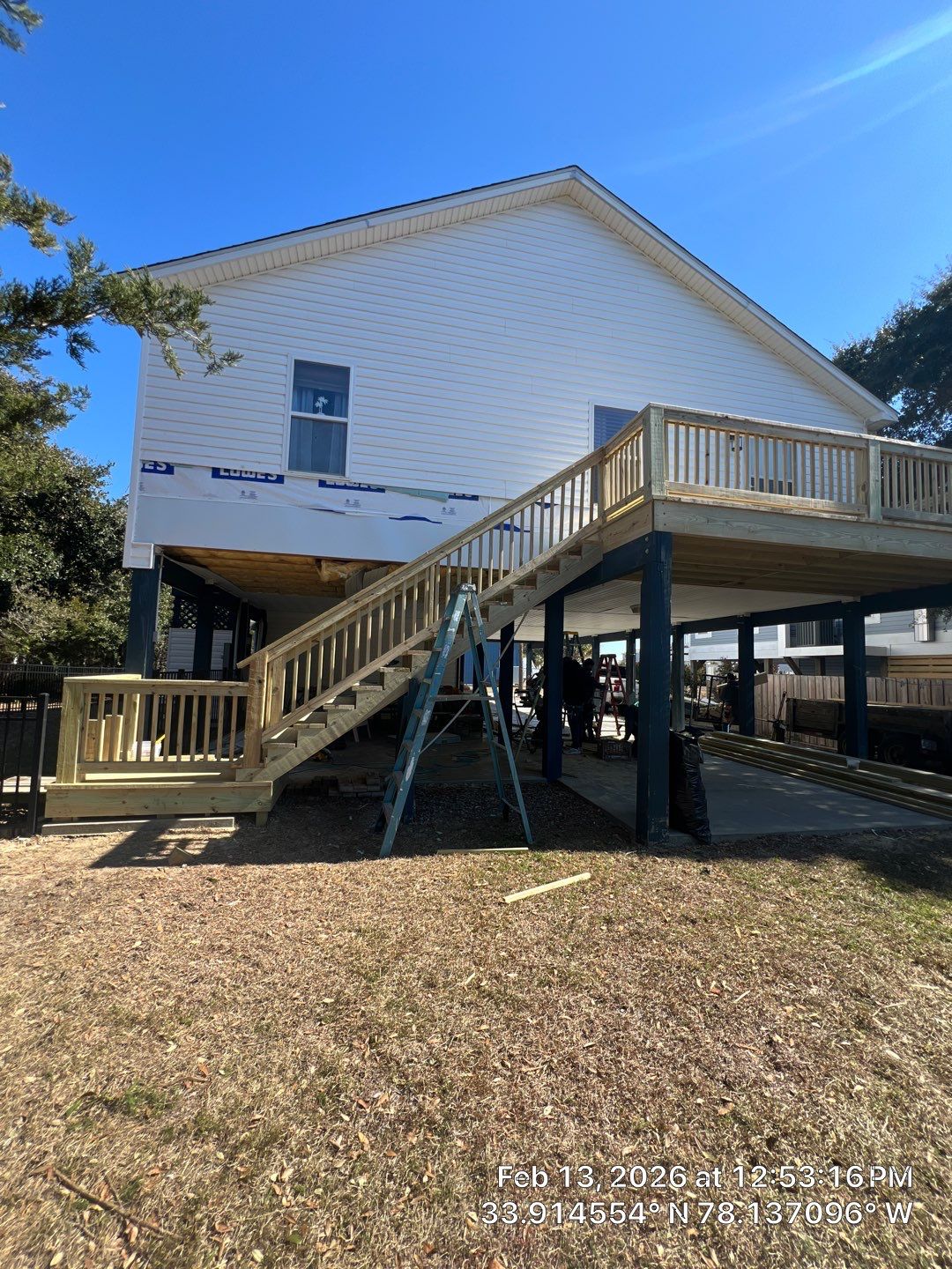 New Handrails & Stair Railings Installation – Oak Island, NC by RGR Construction and Roofing, LLC