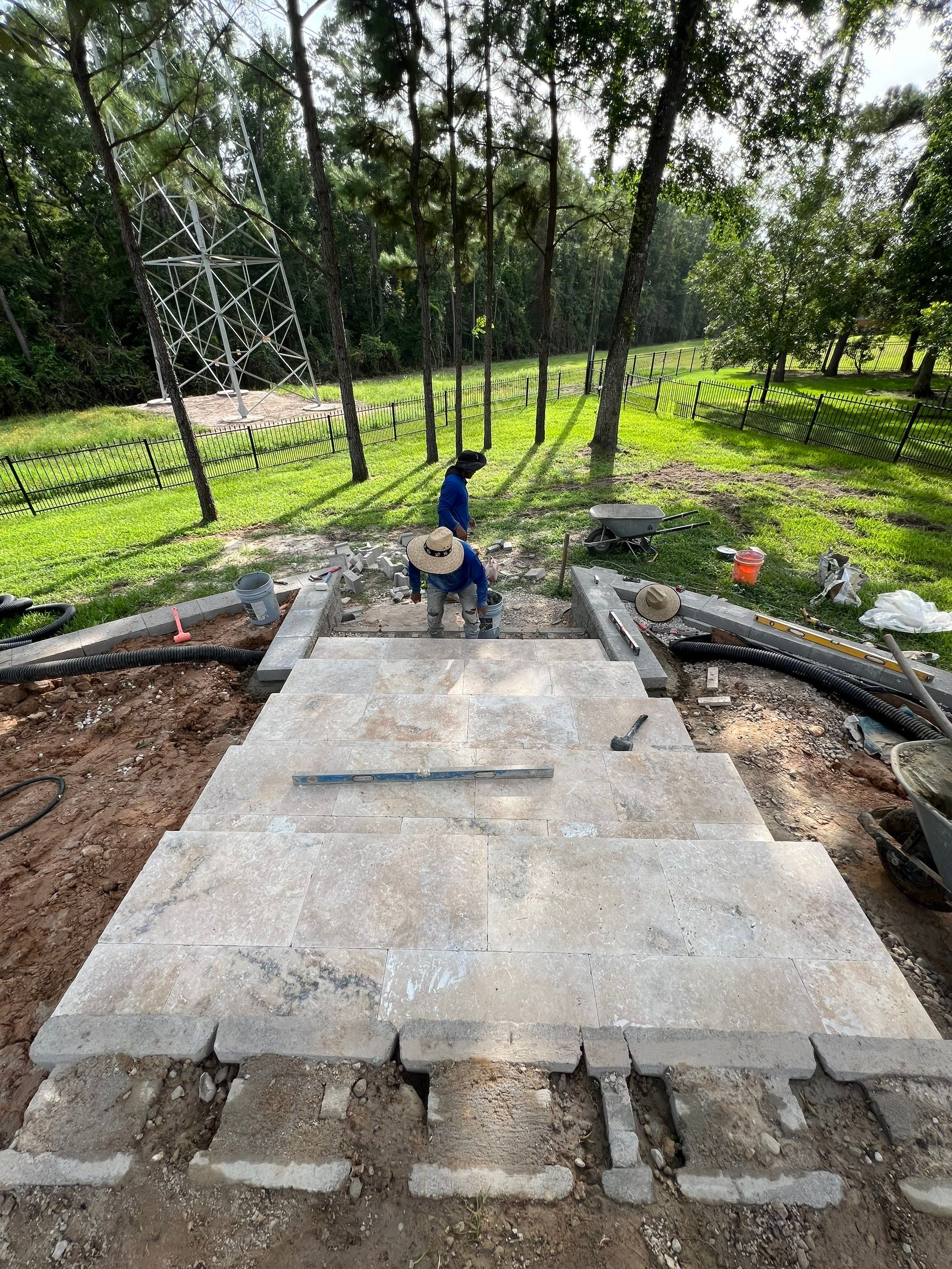 🏡 Duane’s Complete Retainer Wall & Hardscape Walkway by Texas Urban Elements