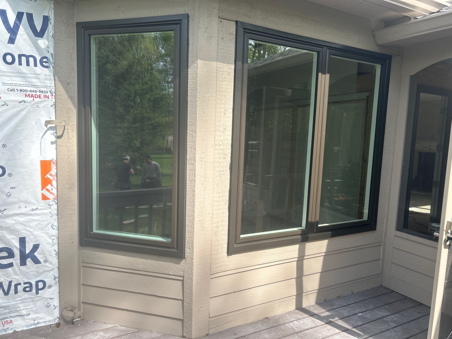 Full Window Replacement Featuring ProVia Casement Windows and Entry Doors in Fishers by Merrifield Exteriors, LLC