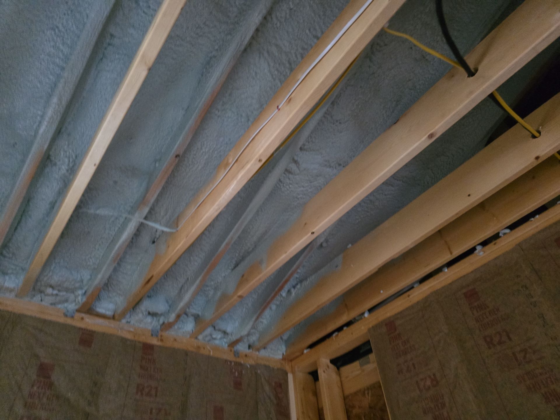 Basement Exterior Walls using Closed Cell Spray Foam by NYS Foam & Energy