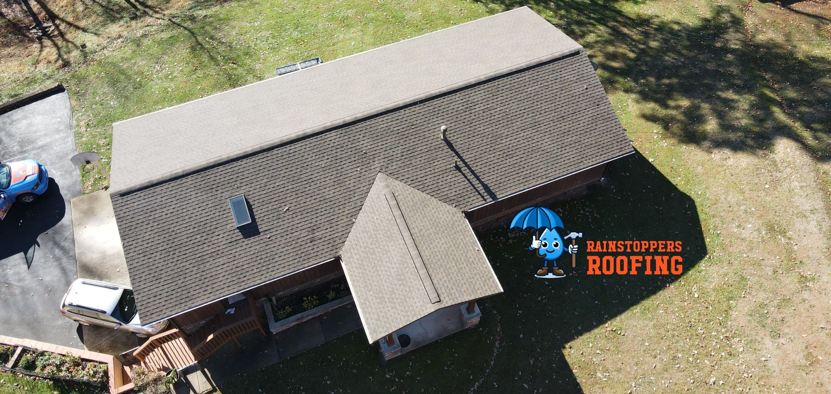 Residential Roofing Installation using GAF Timberline HDZ Barkwood by Rainstoppers Roofing
