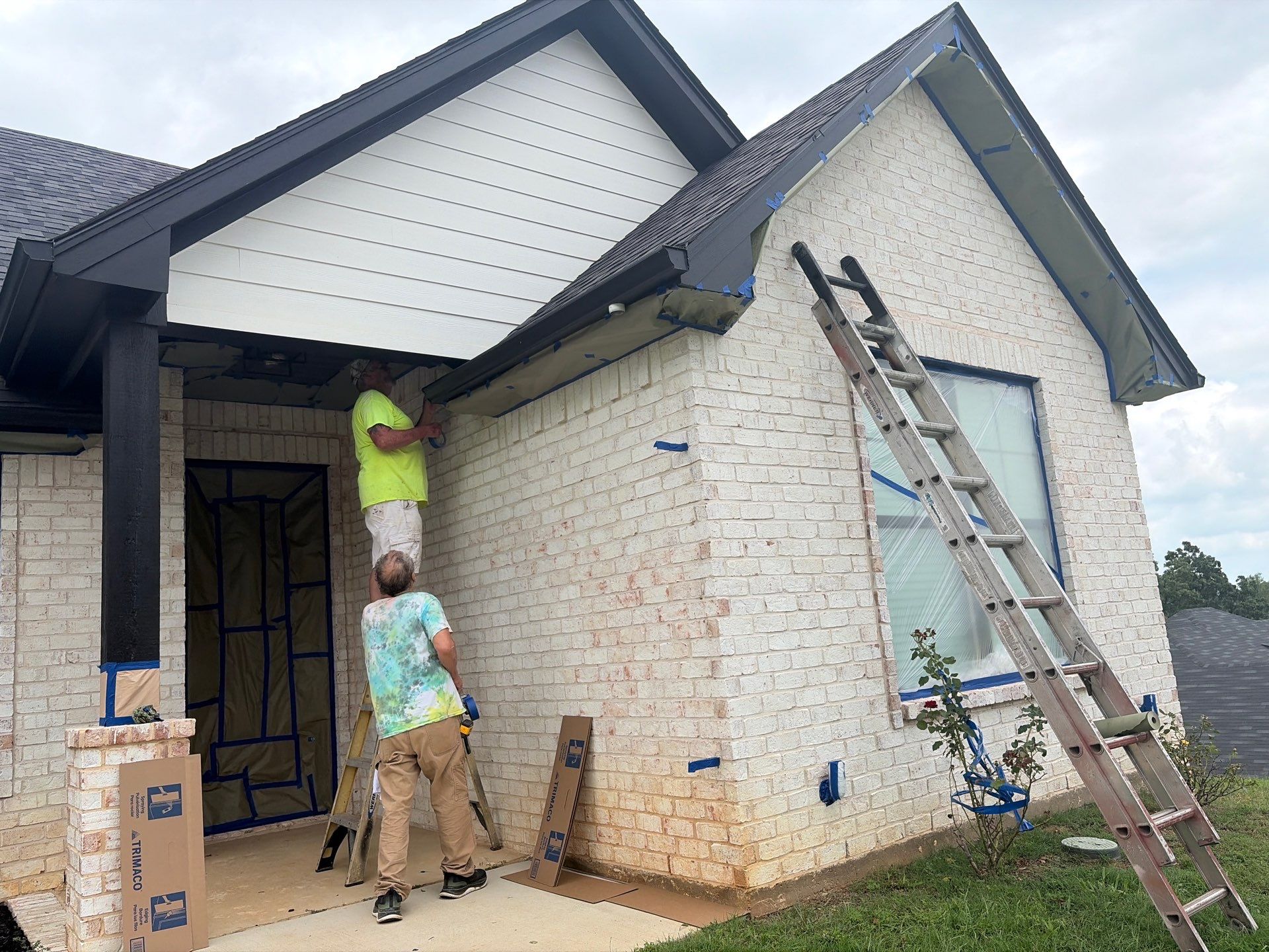 Bright Brick Repaint in Tyler, TX by Quality Coats Painting