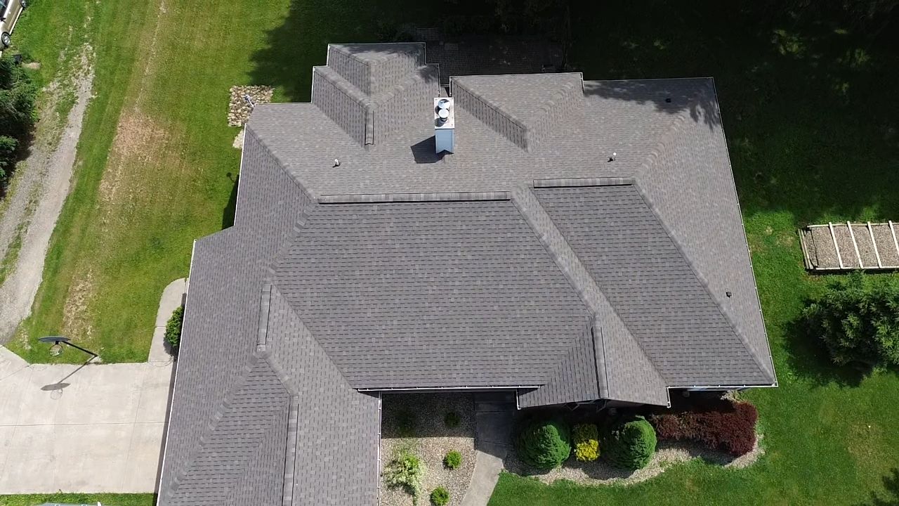 Atlas Pinnacle, Color, Weathered Wood, Drip Edge, Color, Royal Brown by Eagle Eye Roofing