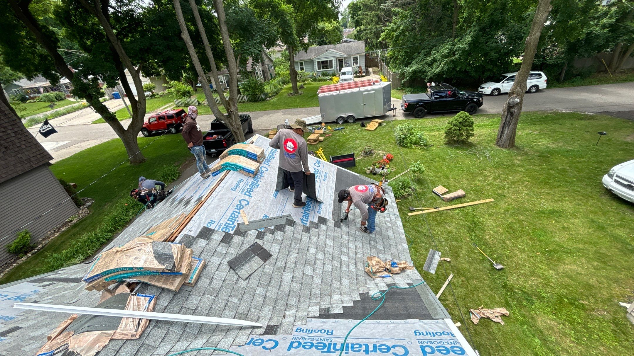 Roof Replacement using CertainTeed Landmark by 180 Contractors