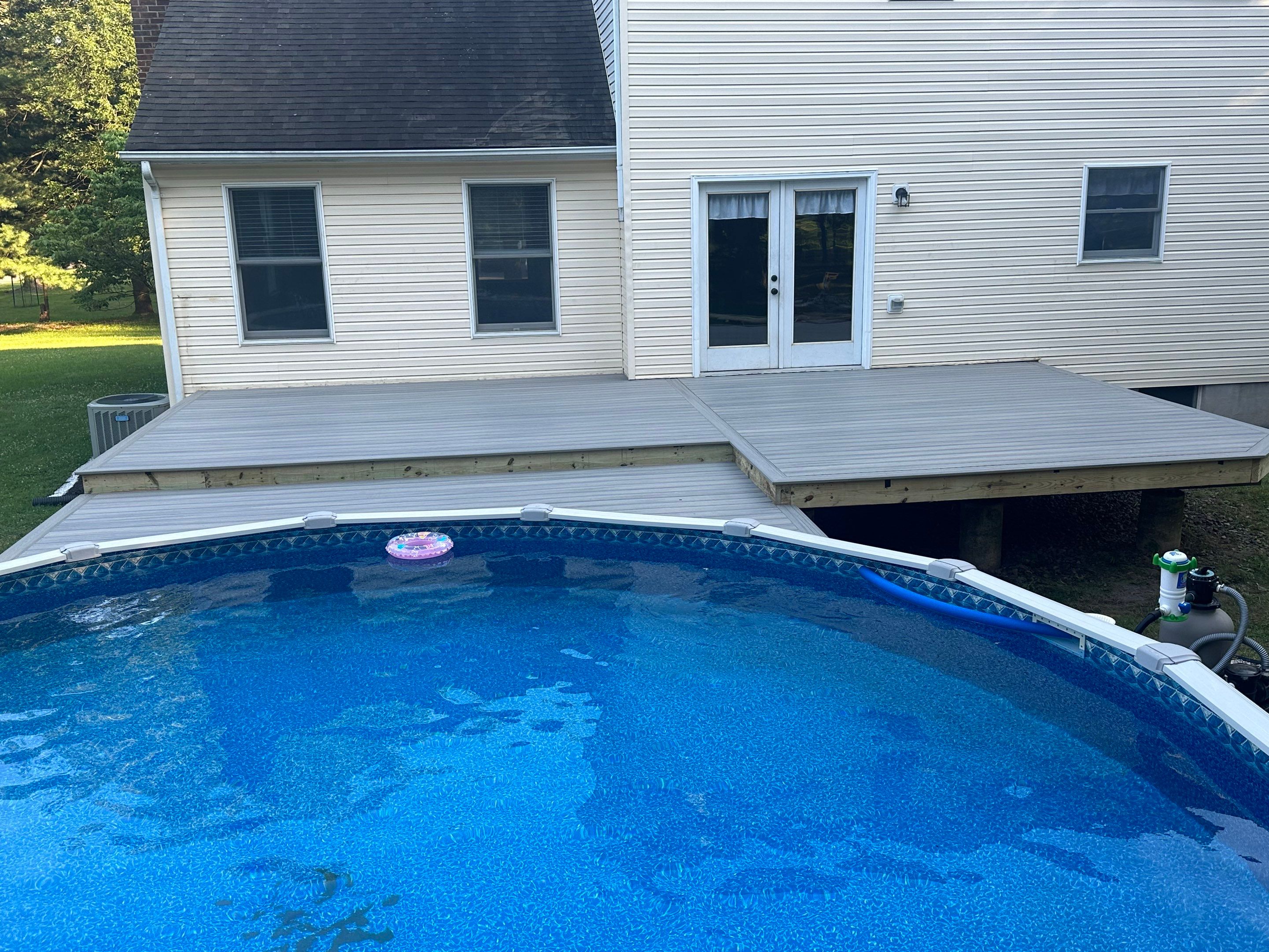 New Pool Deck IN Flemington by deck guardian