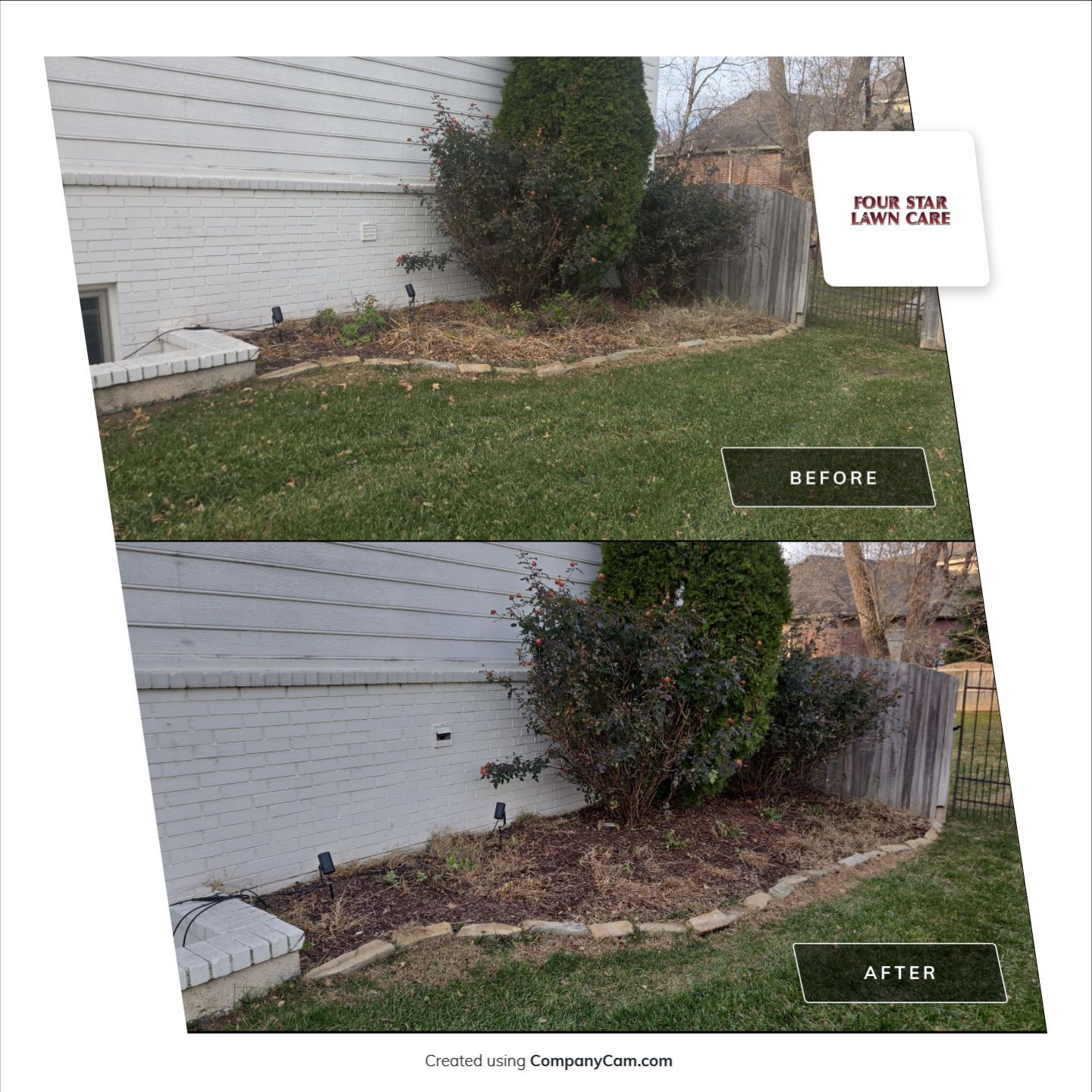 Project in Wichita by Four Star Lawn Care