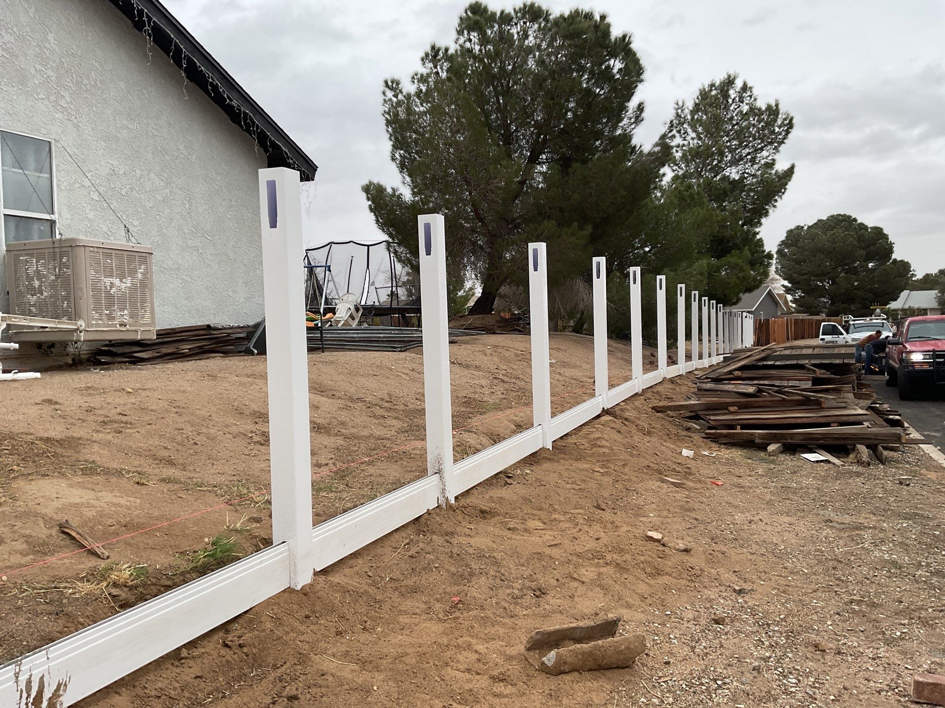 Fence Installation using Vinyl by Fence Guys Inc. 