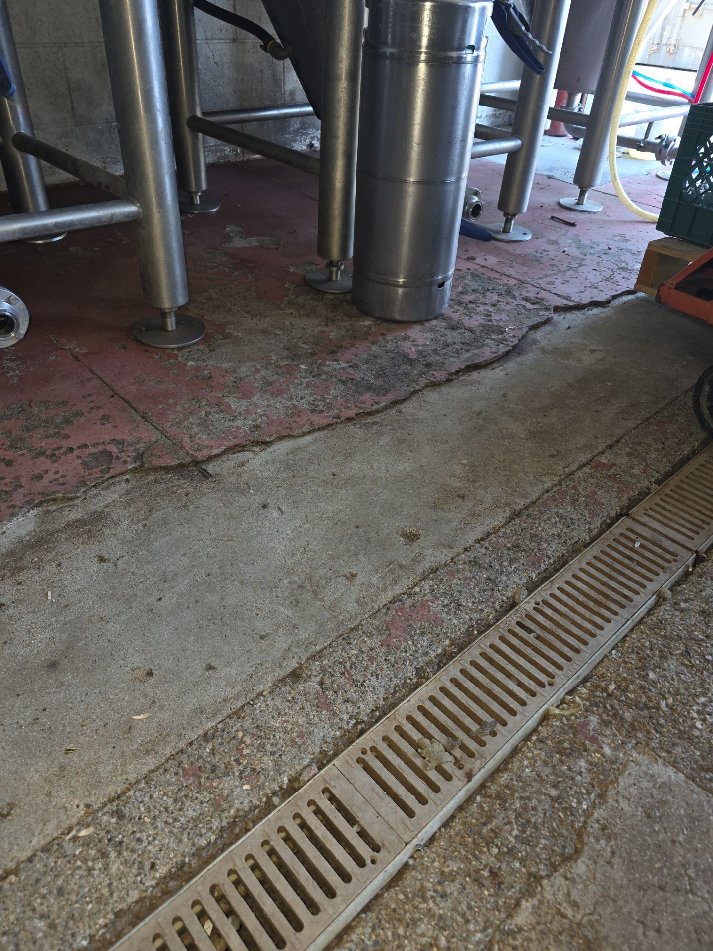 Industrial Red Quartz Polyurea Floor Installation for Atascadero Brewery by MGP Coatings