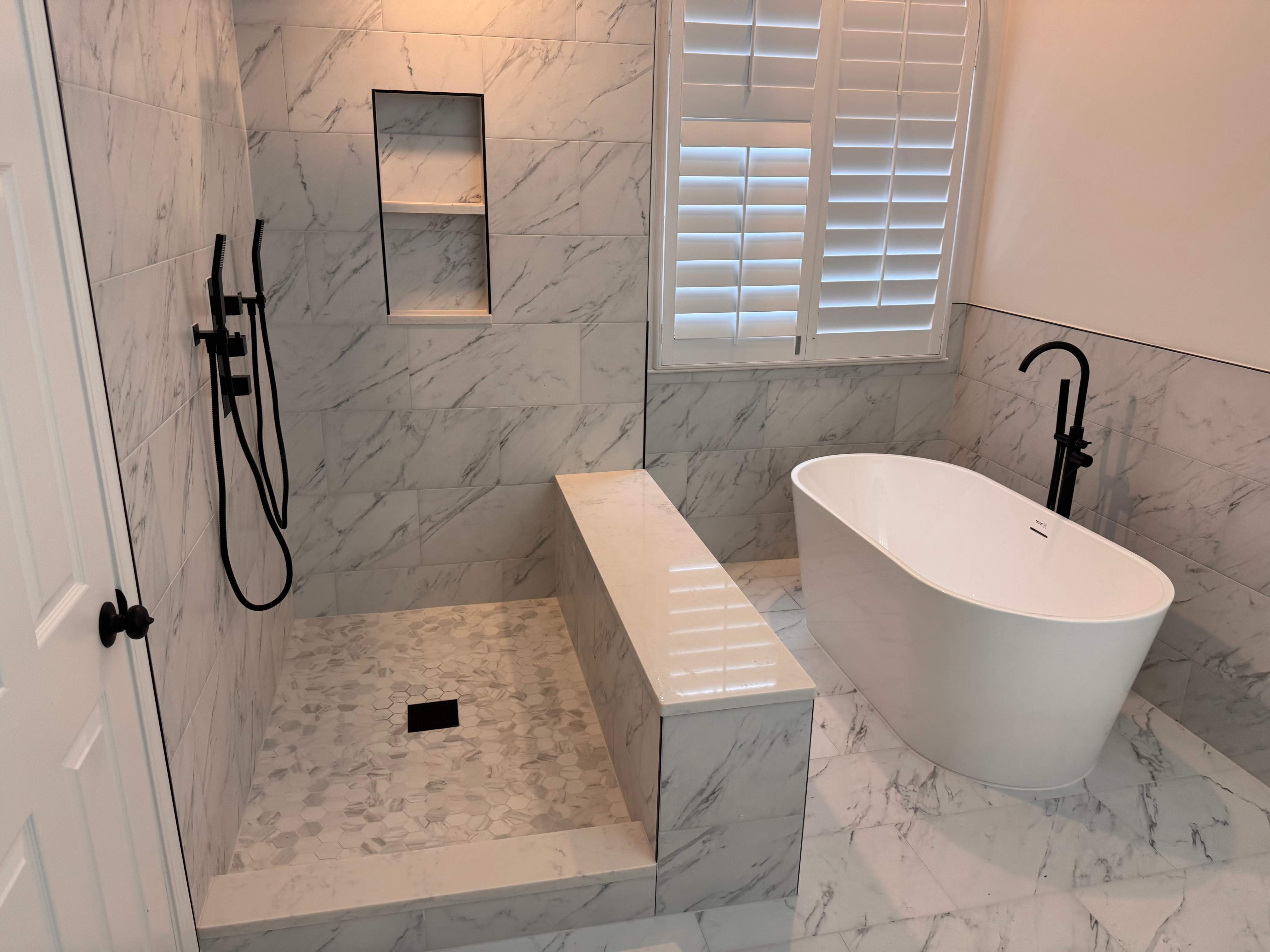 Master bathroom renovation by Prudencio