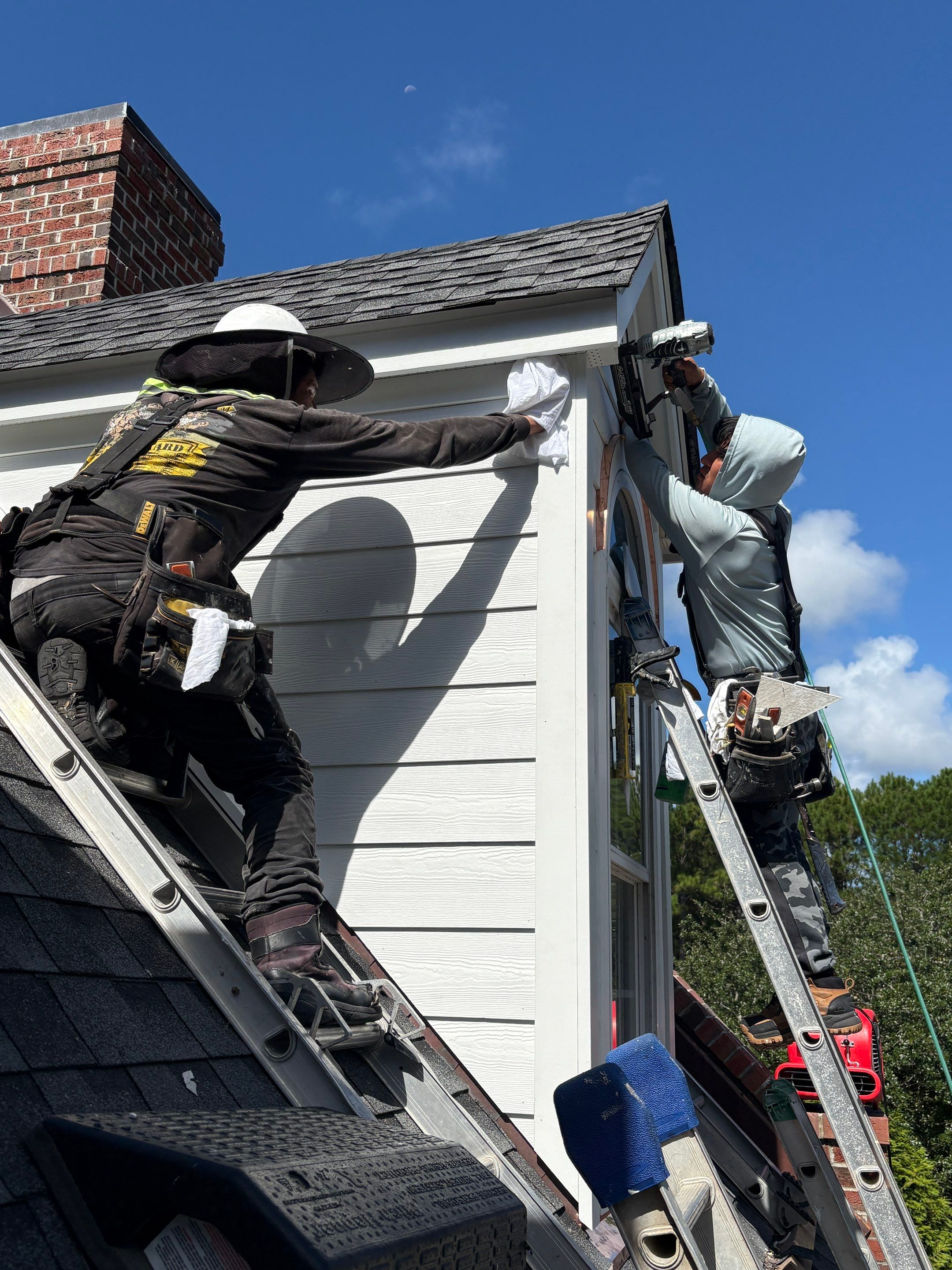 Southport Dormer Siding Replacement and Architectural Trim Restoration by Ideal Siding Wilmington, NC