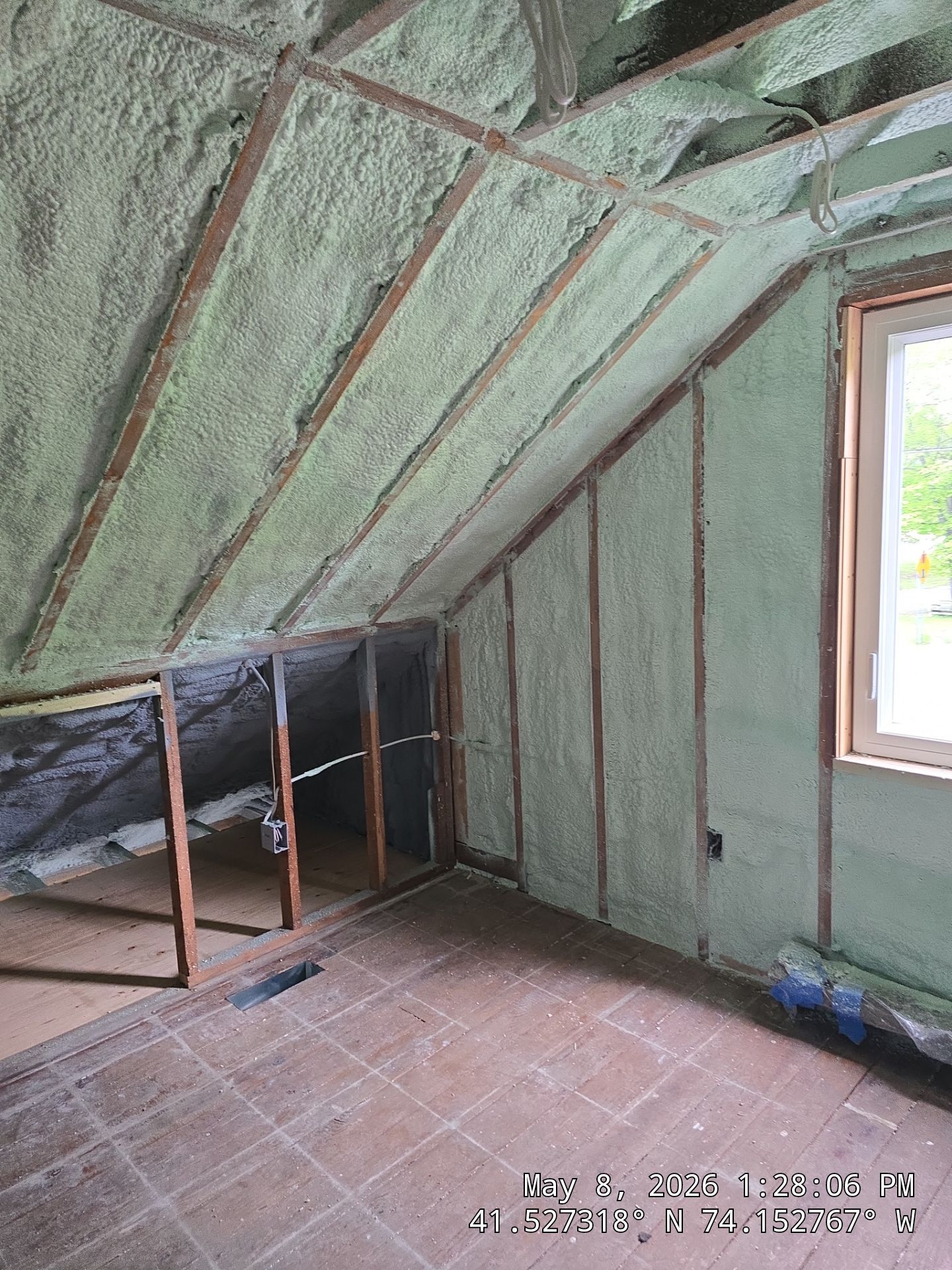 Attic Insulation using Closed Cell Spray Foam by NYS Foam & Energy