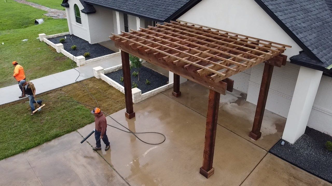 Pergola Entry for Function & a Modern Look by Peterson’s 