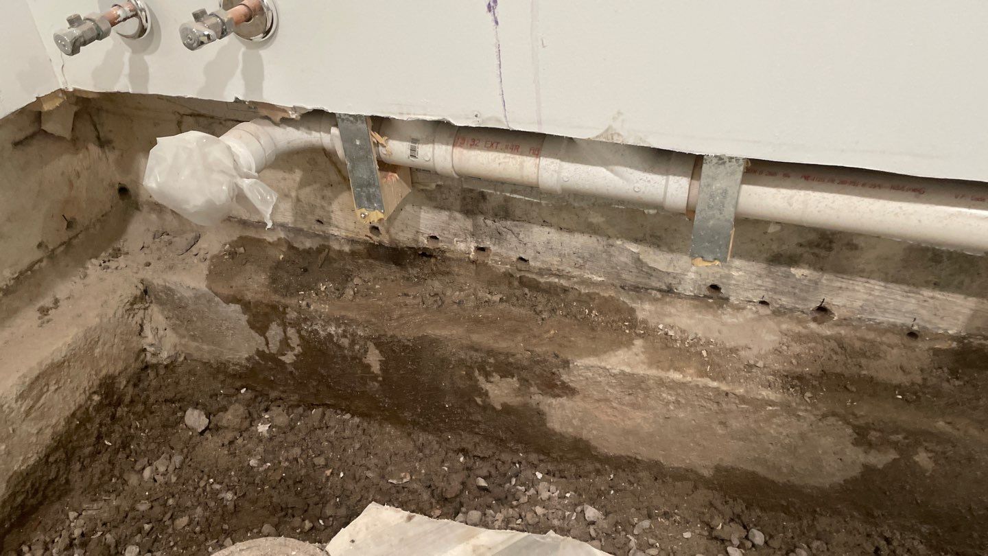 Interior Drain Tile & Buried Discharge in St. Anthony, MN by Waterproofing Northeast