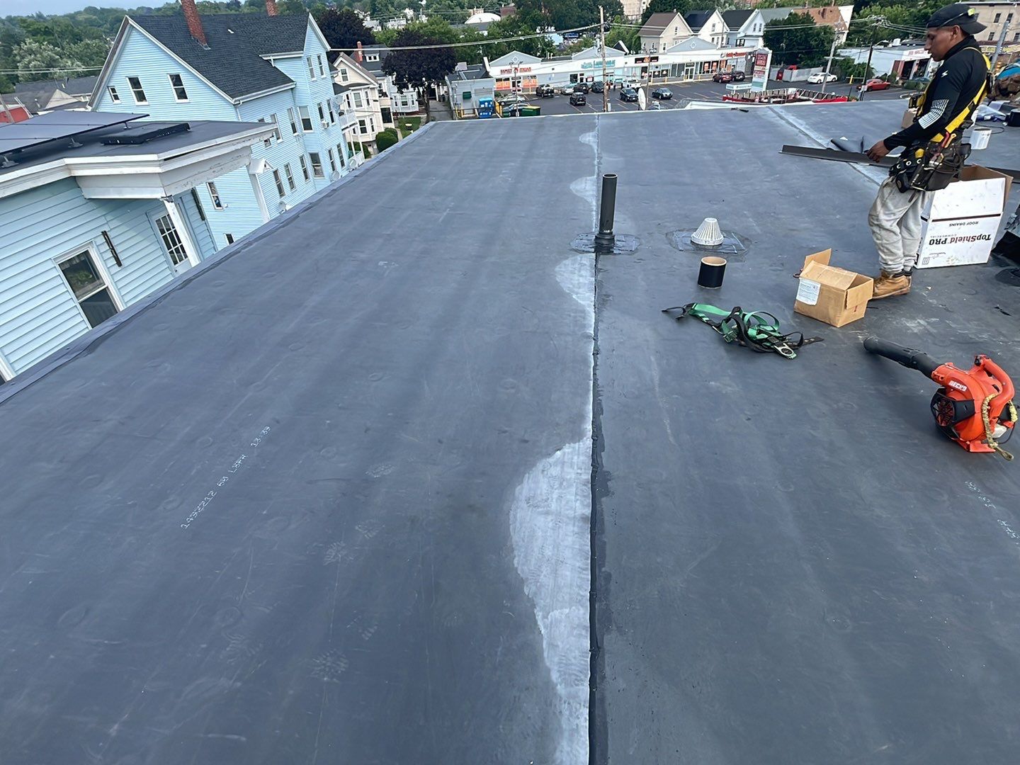 Residential Roofing Installation using EPDM/Rubber by Sensible Home Solutions