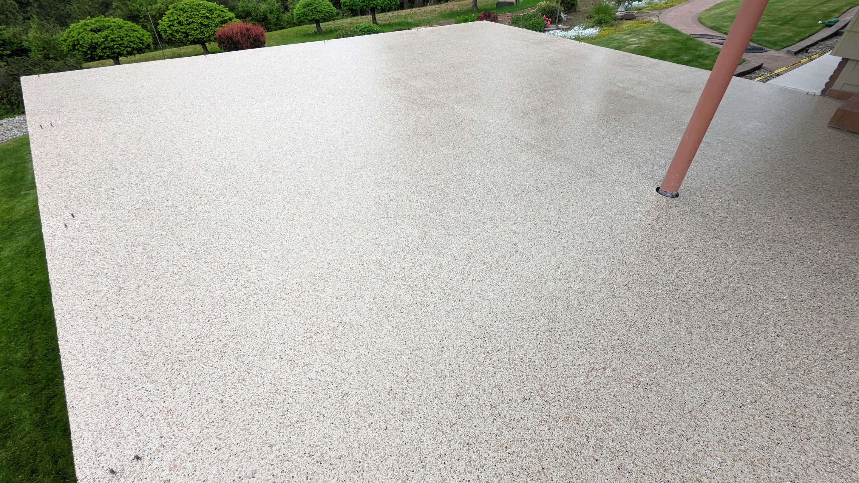 Patio Transformation using Pecan by Croc Coatings, LLC