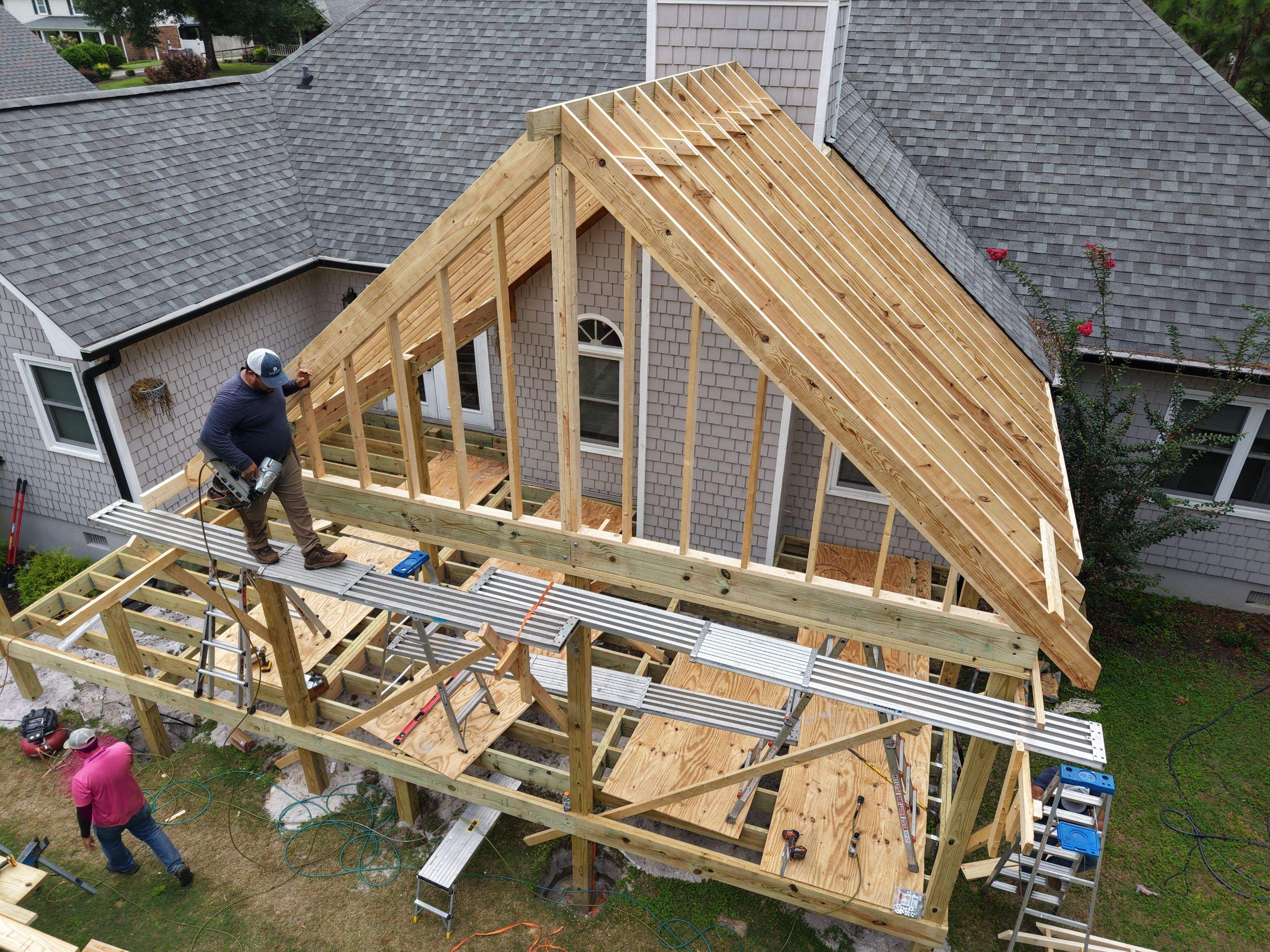 Back Porch Addition in Beau Rivage  by RGR Construction and Roofing, LLC