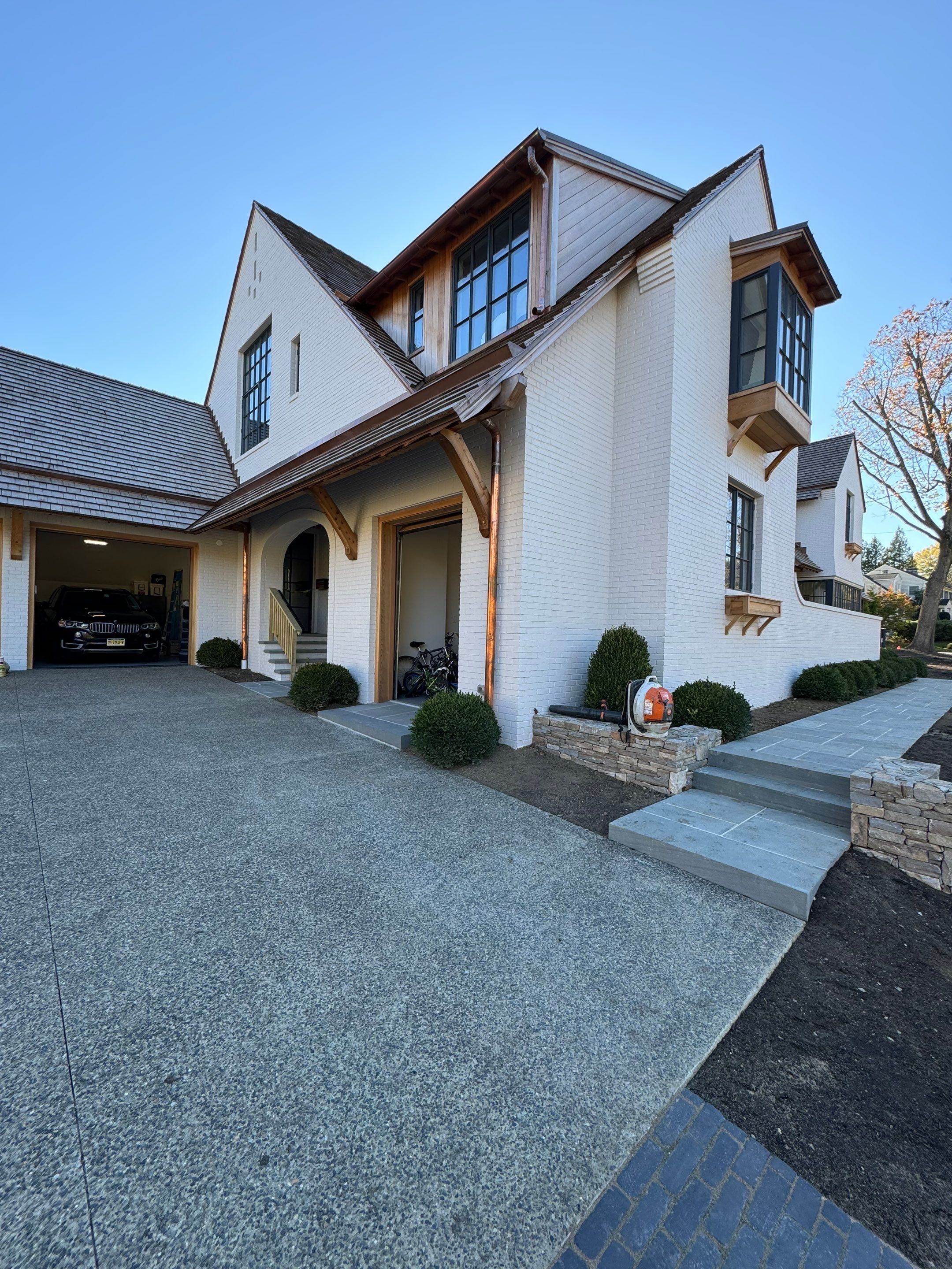 Exposed Aggregate Driveway in Haddonfield NJ by Architectural Concrete Design