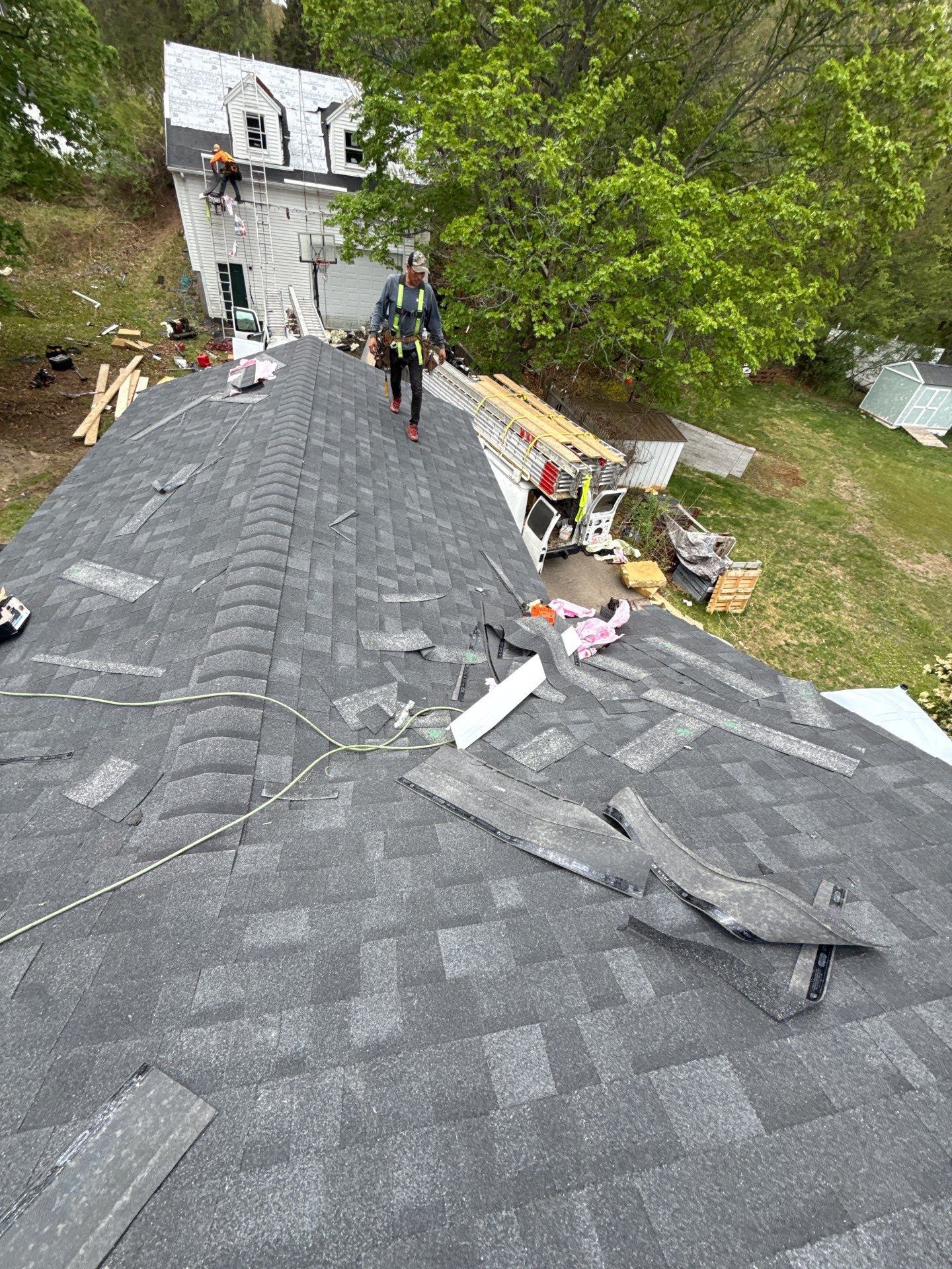 Two-Structure Roof Replacement – Owens Corning Duration, Onyx Black by JOHNNYS PRO