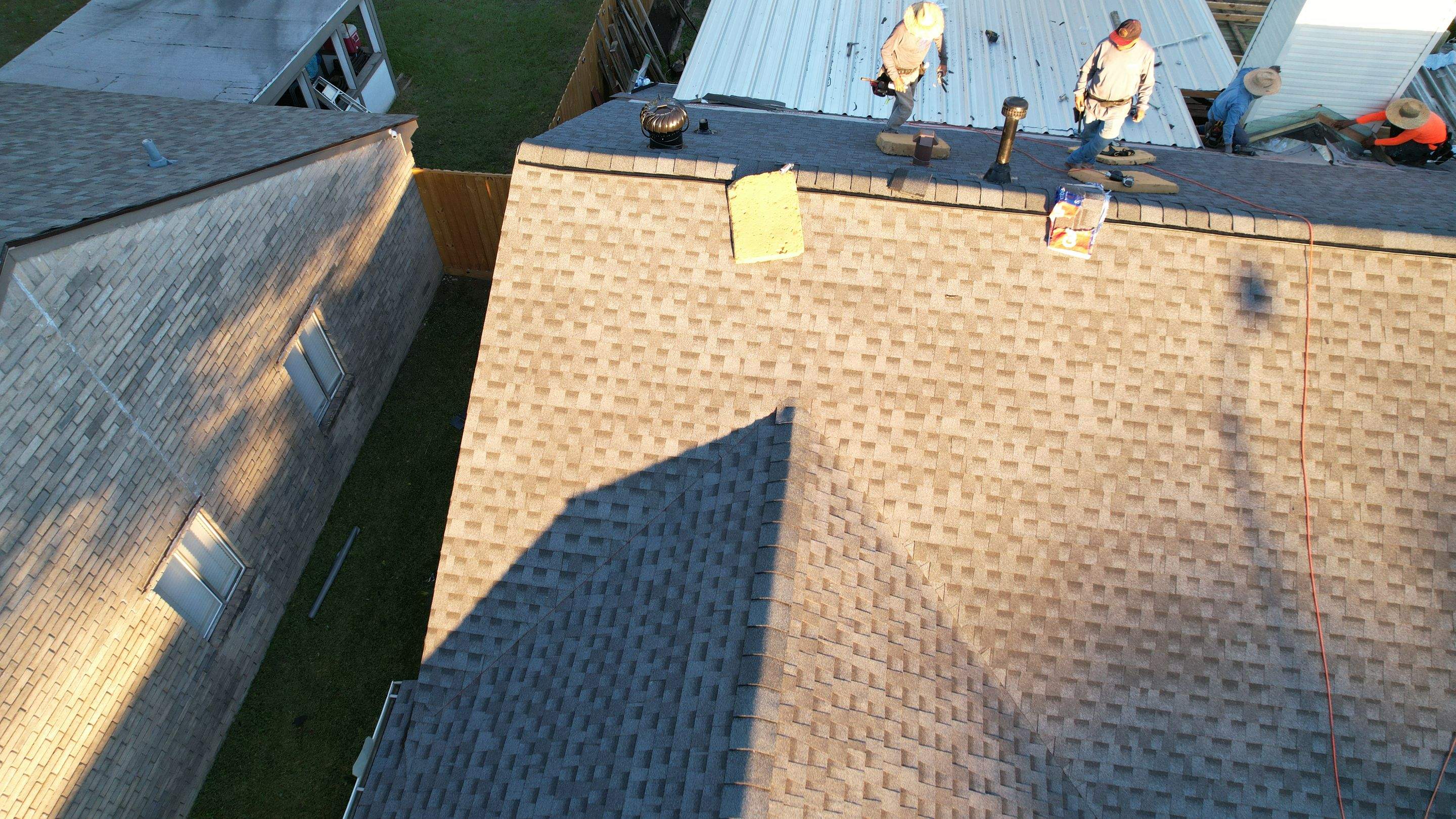 Tan Architectural Shingle Roof Replacement — Houston, TX by PL Roofing & SB Roofing, LLC.