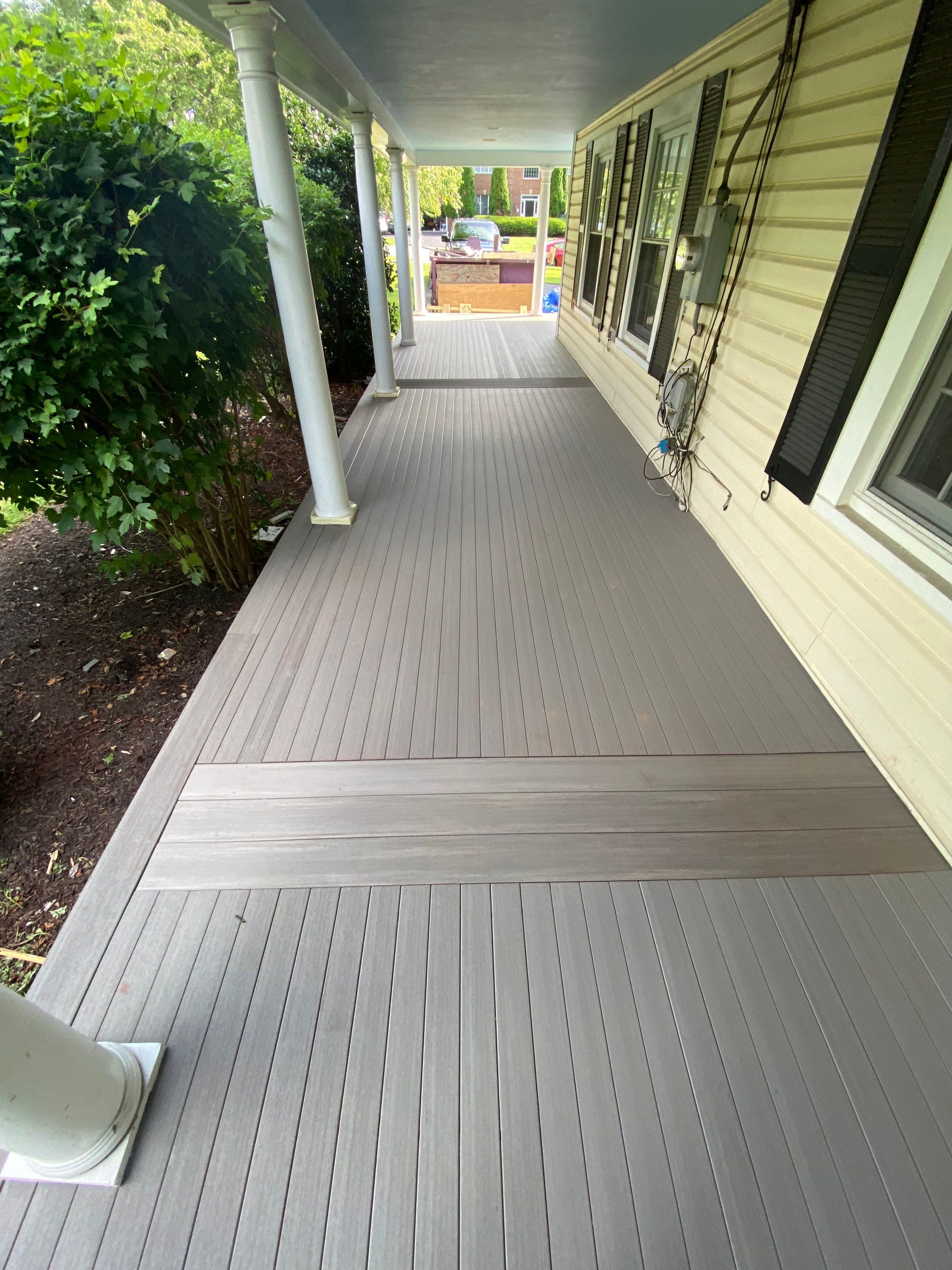 Front Porch Transformation using Timbertech Decking by The Smet Companies, LLC