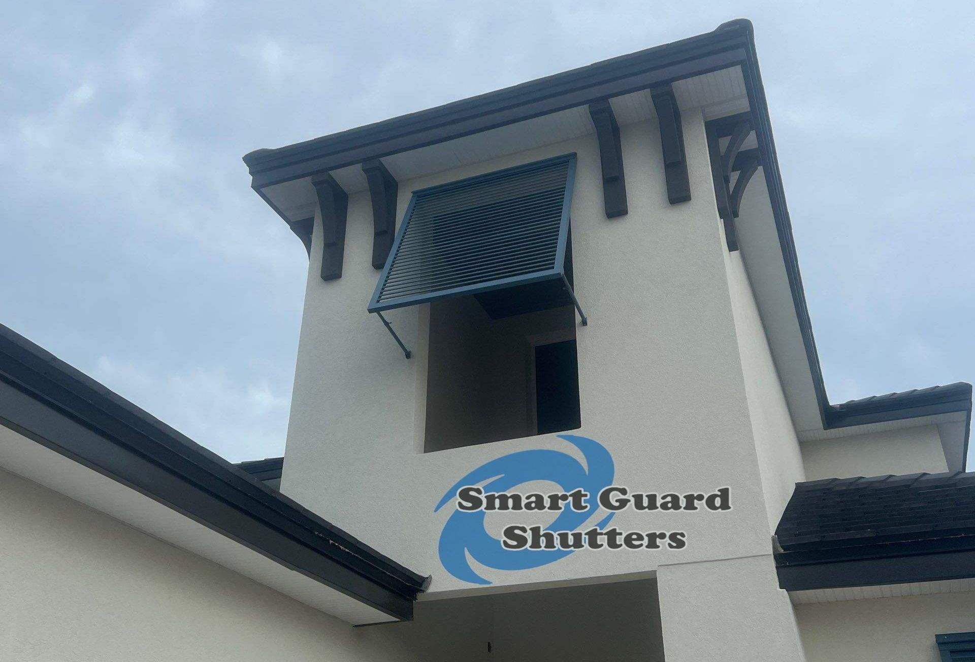 Decorative Bahamas in Military Blue SAT/SM by Smart Guard Shutters