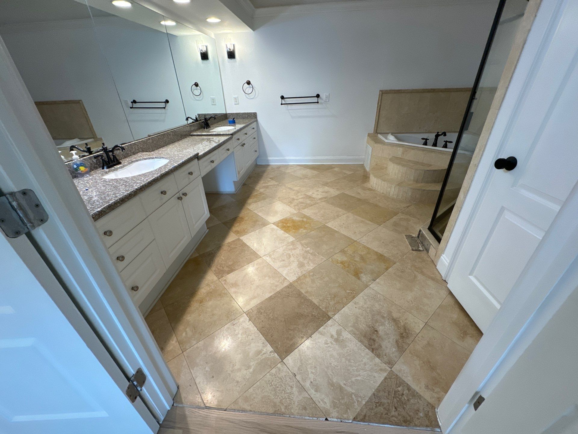 Full master bathroom renovation by Prudencio