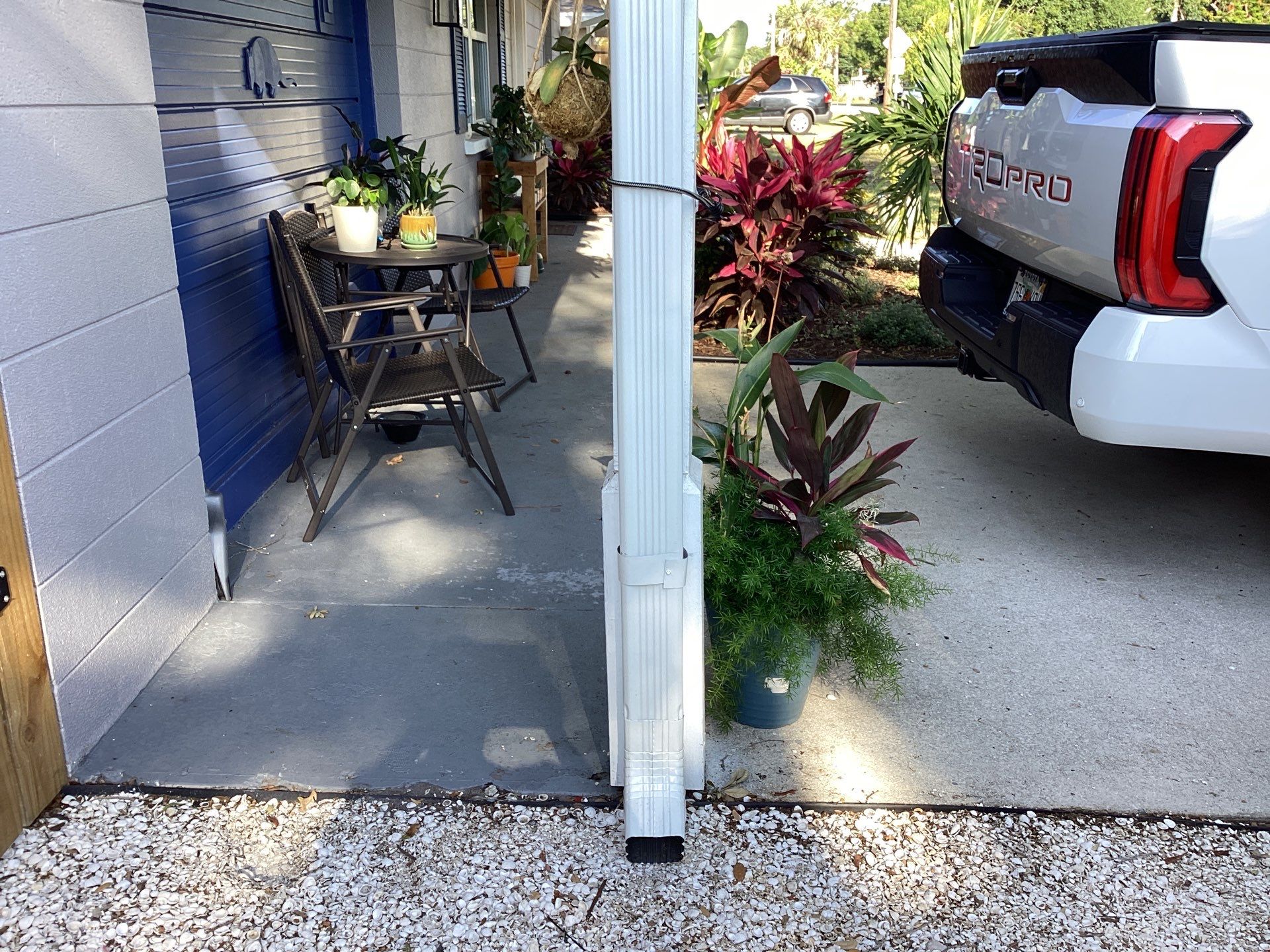 White K Style Seamless Gutters using 3X4 Elbow Downspout in Sarasota FL by Gutter Professors