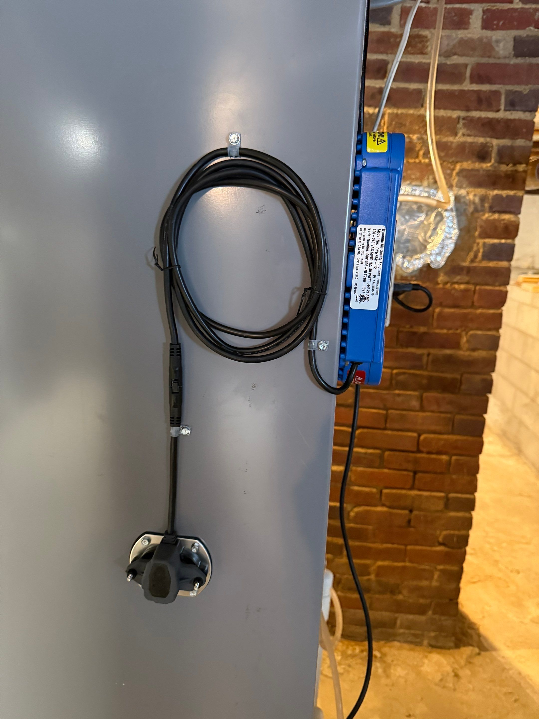 UV Purification system installation by Elemental Heating and air conditioning LLC