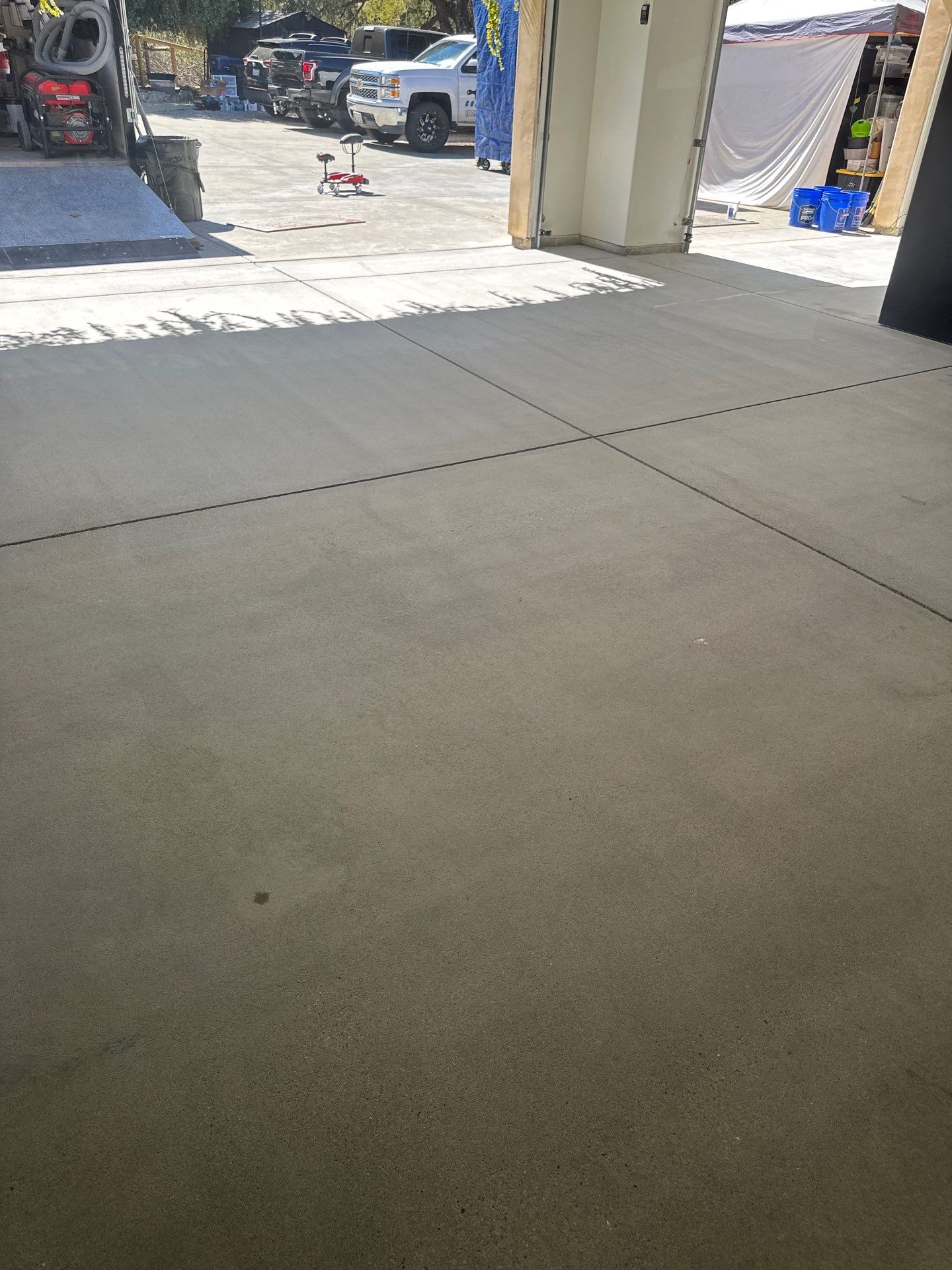 Paso Robles Garage Makeover with Domino Polyurea Concrete Coating by MGP Coatings